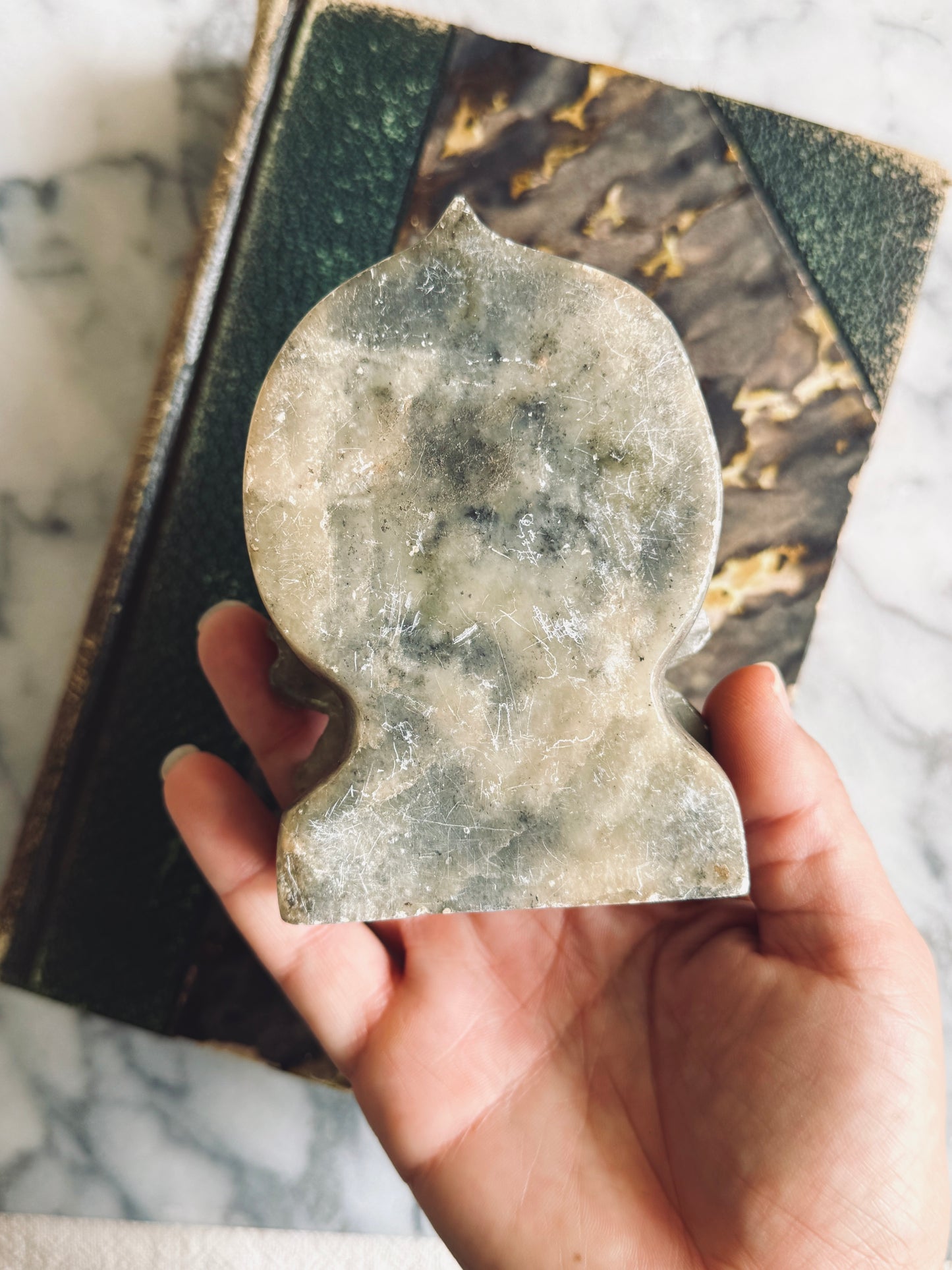 Carved soapstone decor