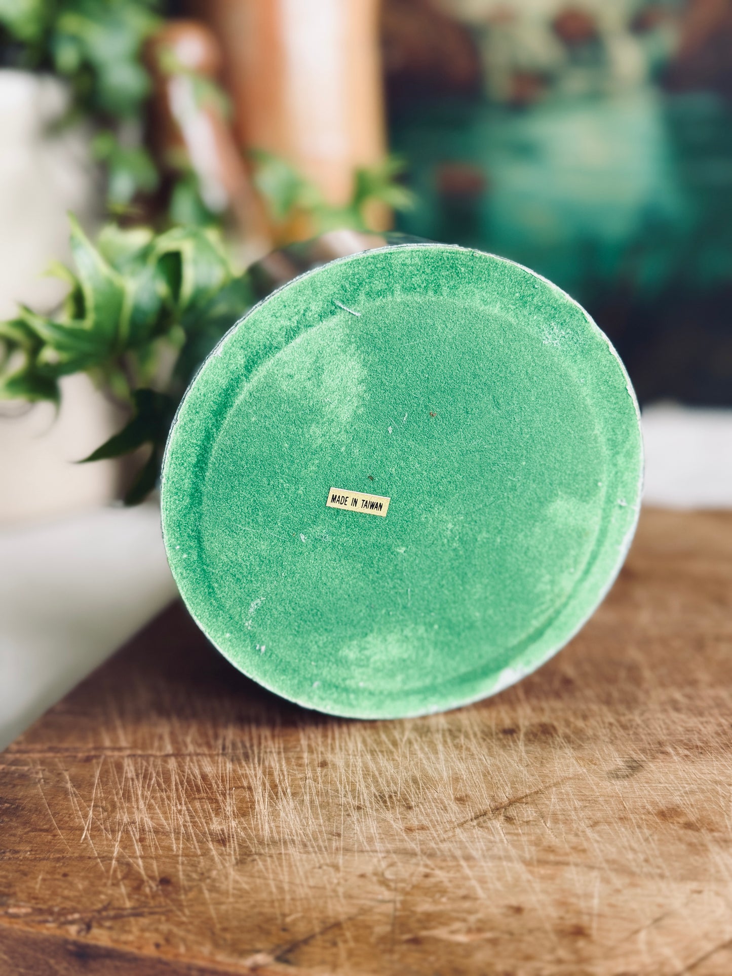 Green Marble Candle Holder