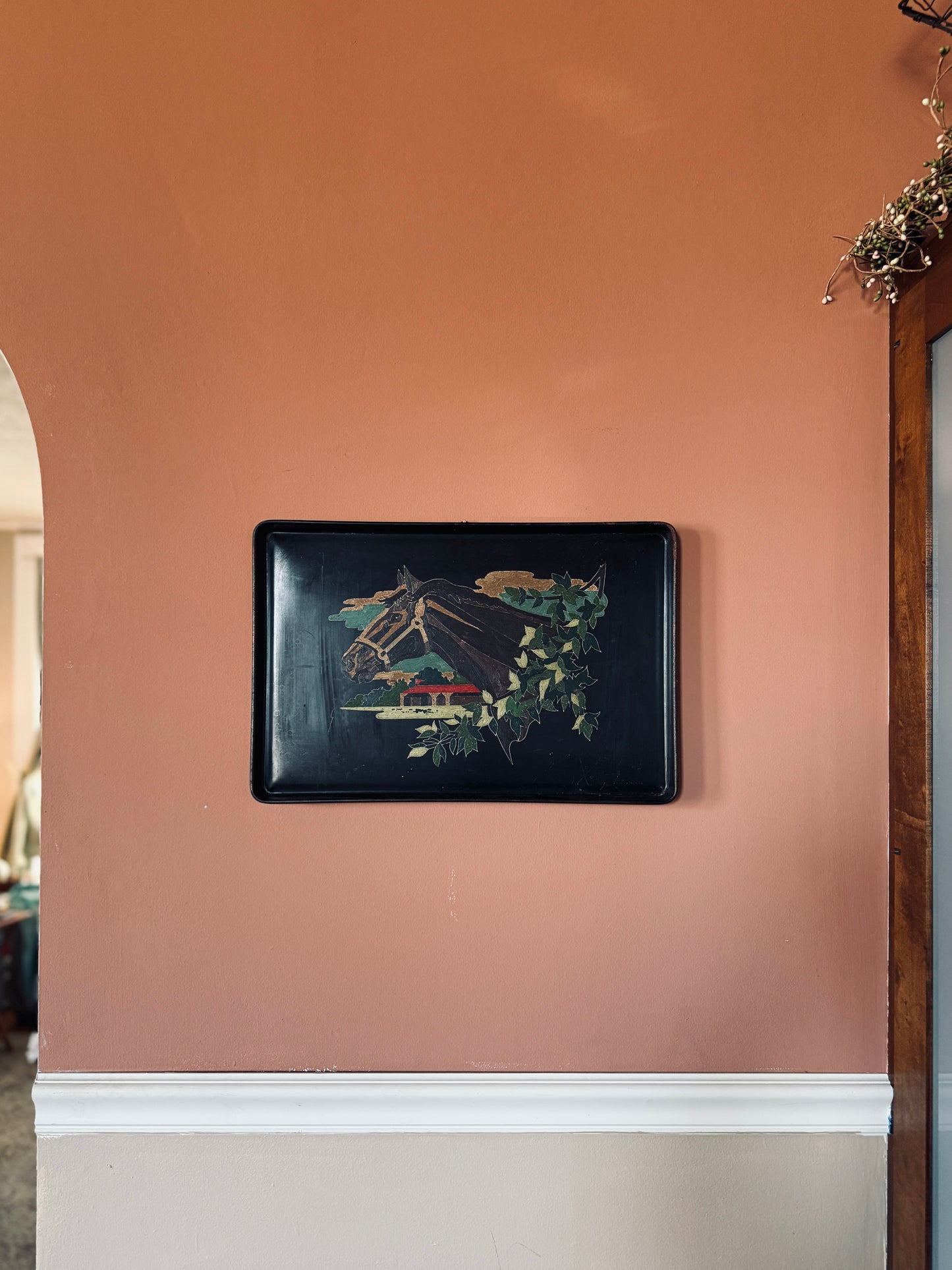 Paint by Number Horse Tole Tray