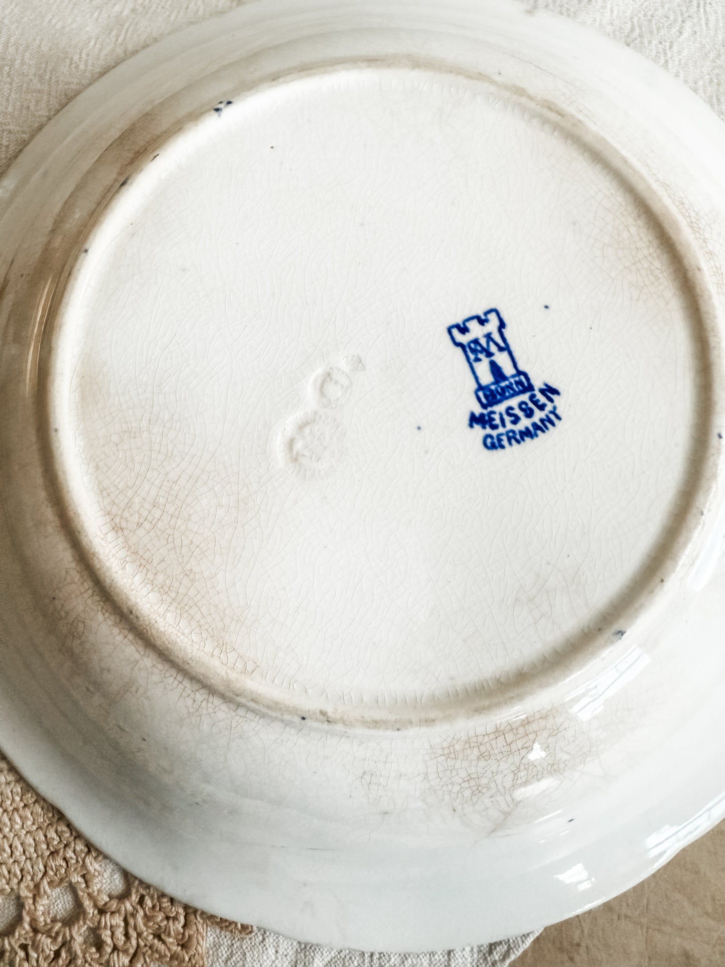 Antique Porcelain Blue and White Bowl