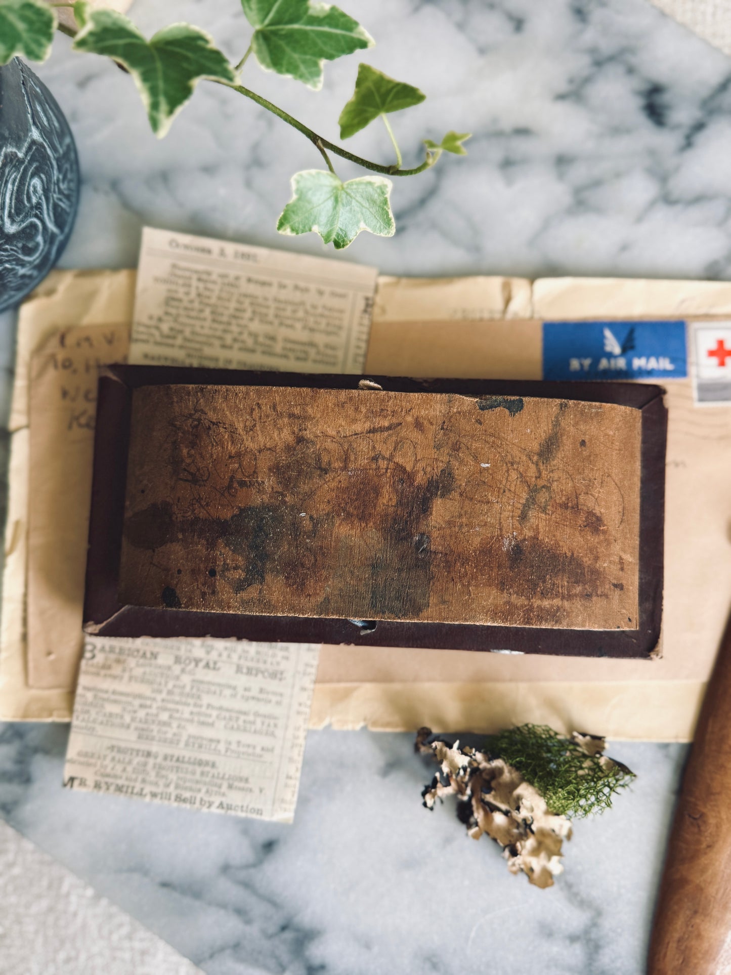 Leather Ink blotter