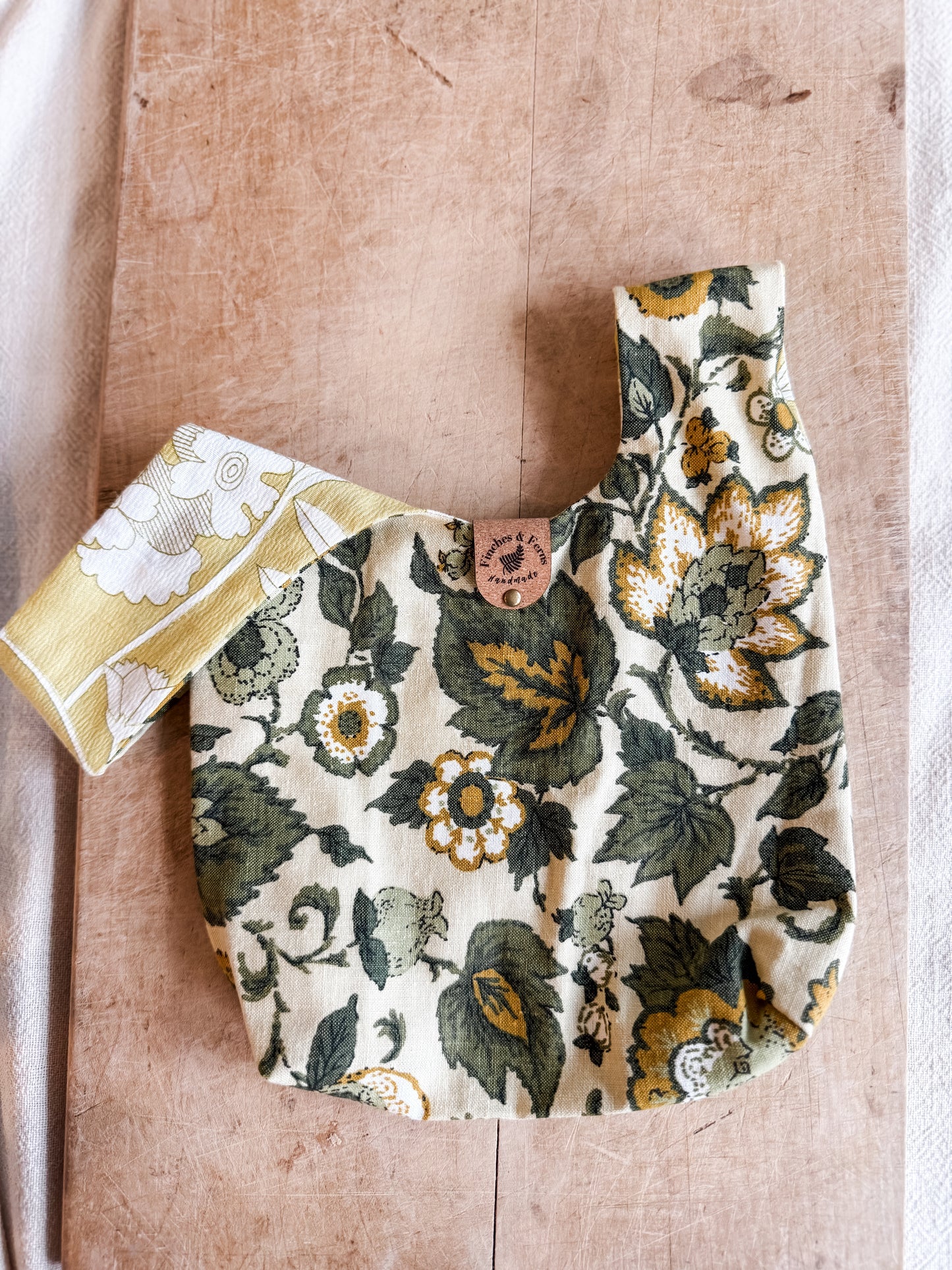 Small Japanese Knot Bag | Handmade Artisan Gift Boutique | Vintage Fabric