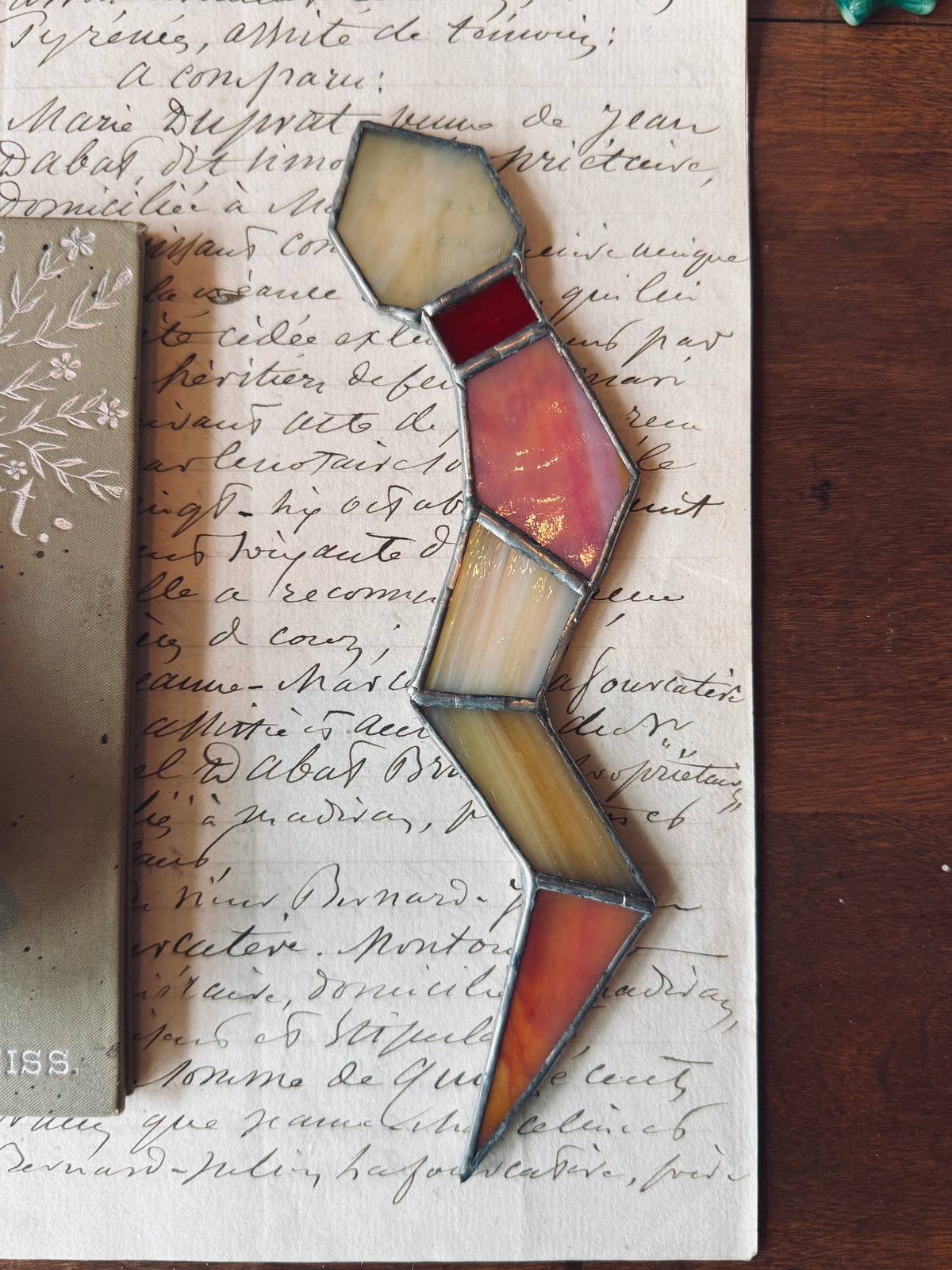 Stained glass snake