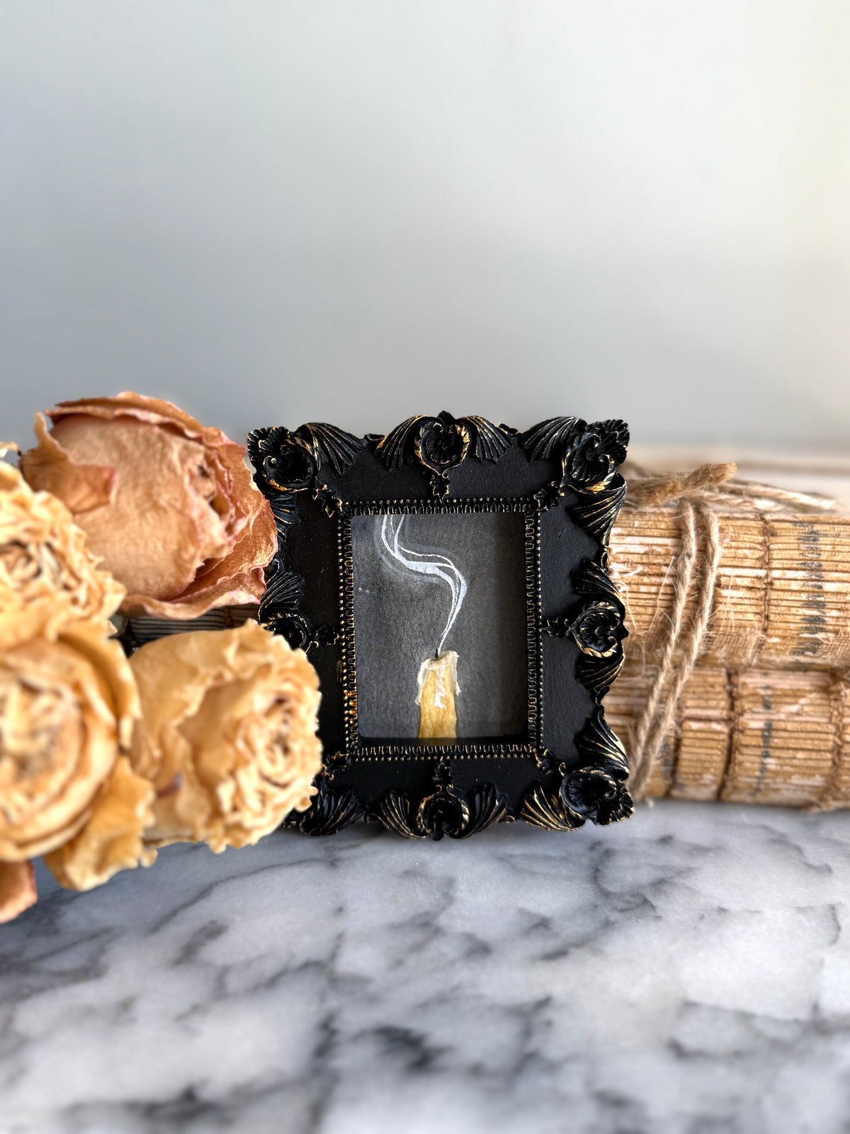 Candle and smoke original painting