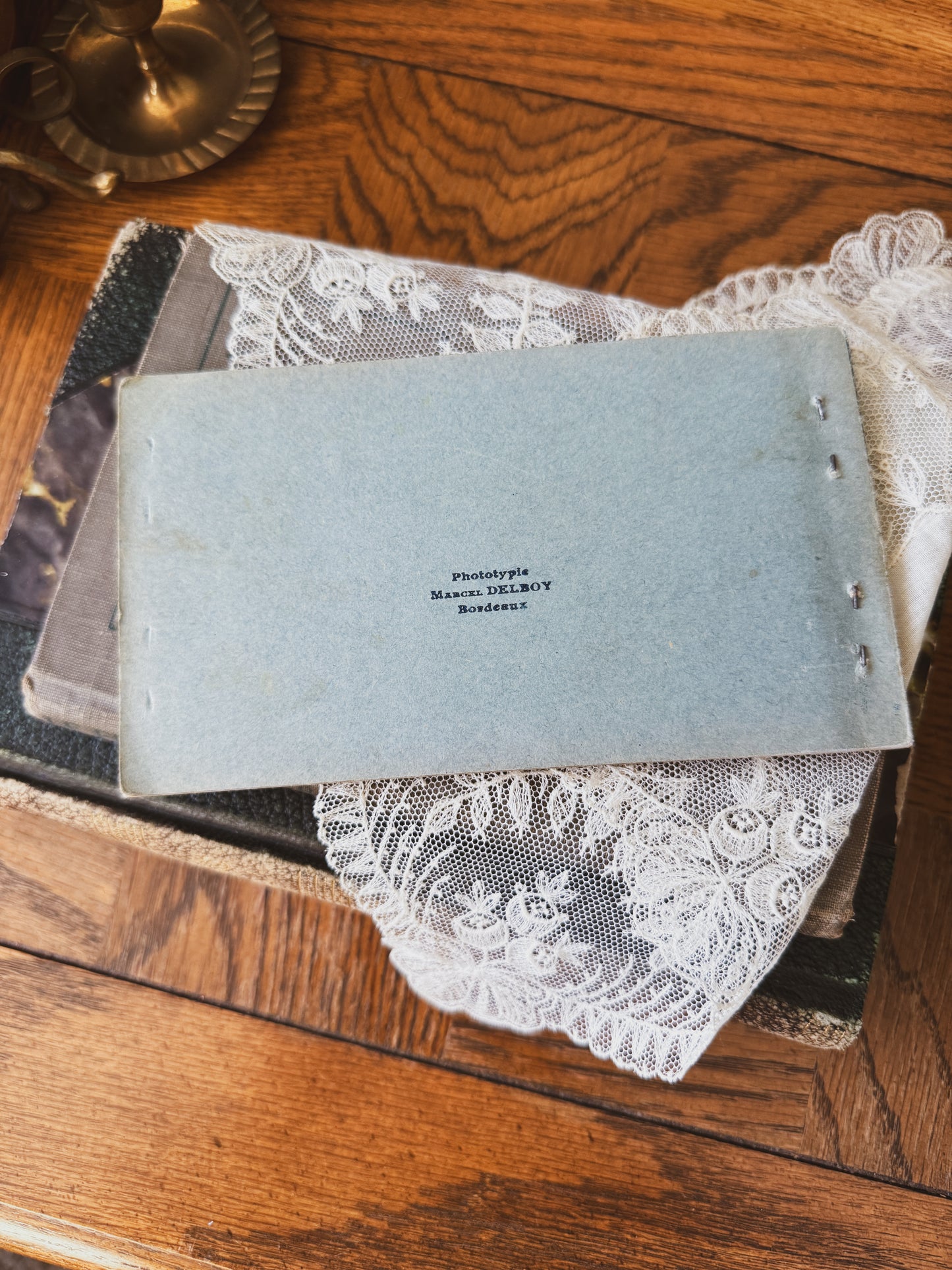 Antique French postcard booklet from the city of Metz