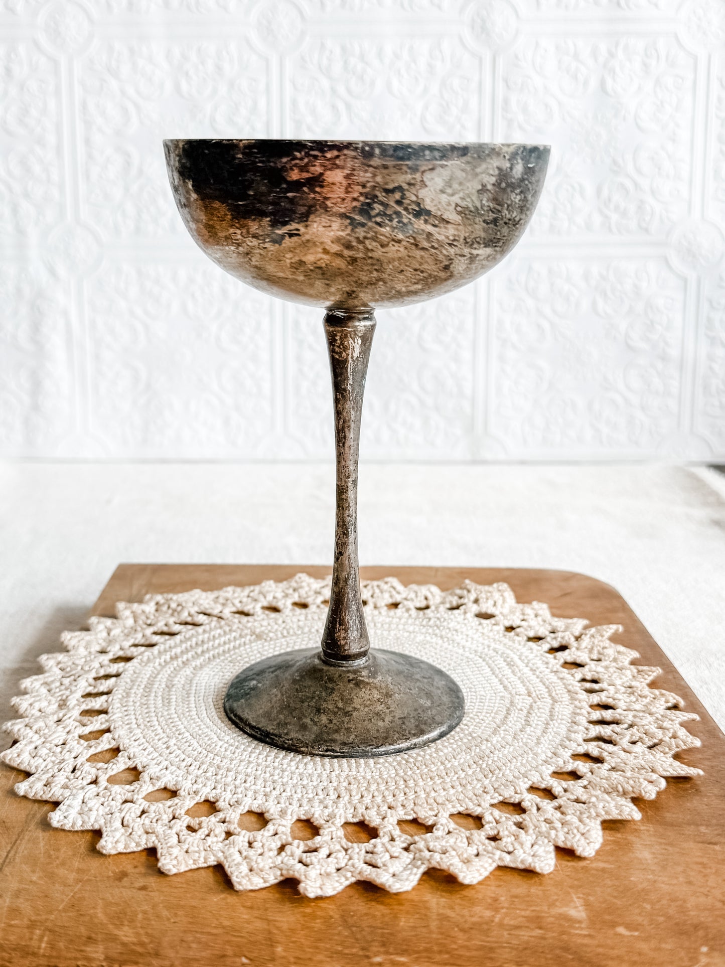 Mid Century Silver Plated Wine Chalices