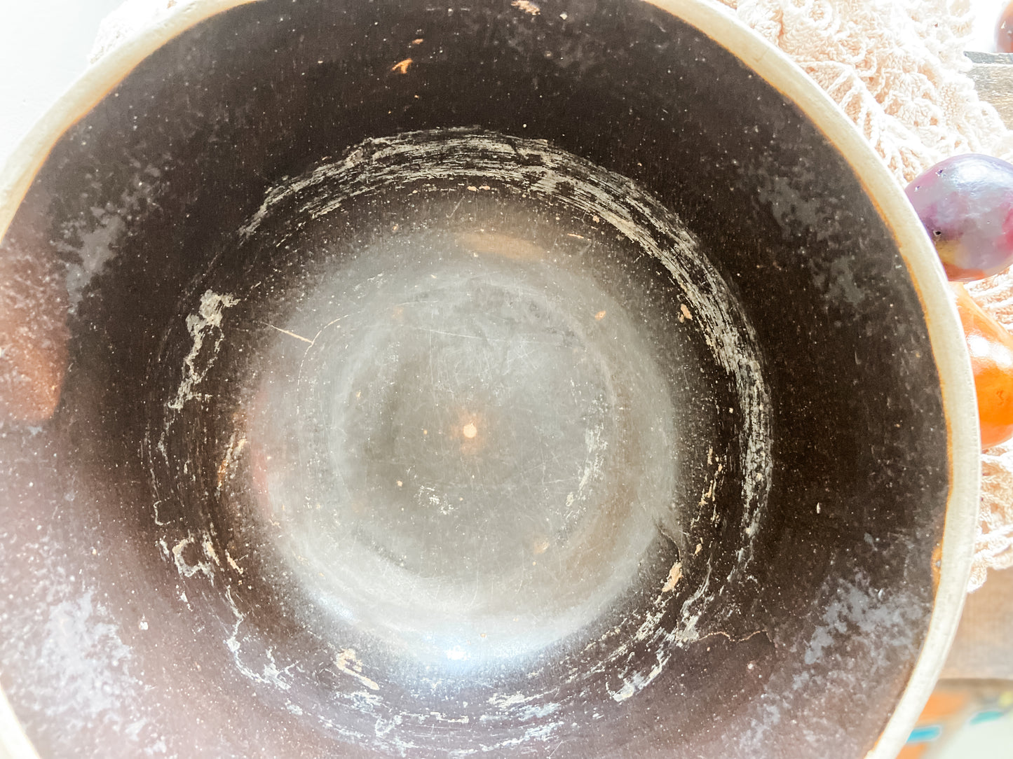 Brown Stoneware Mixing Bowl