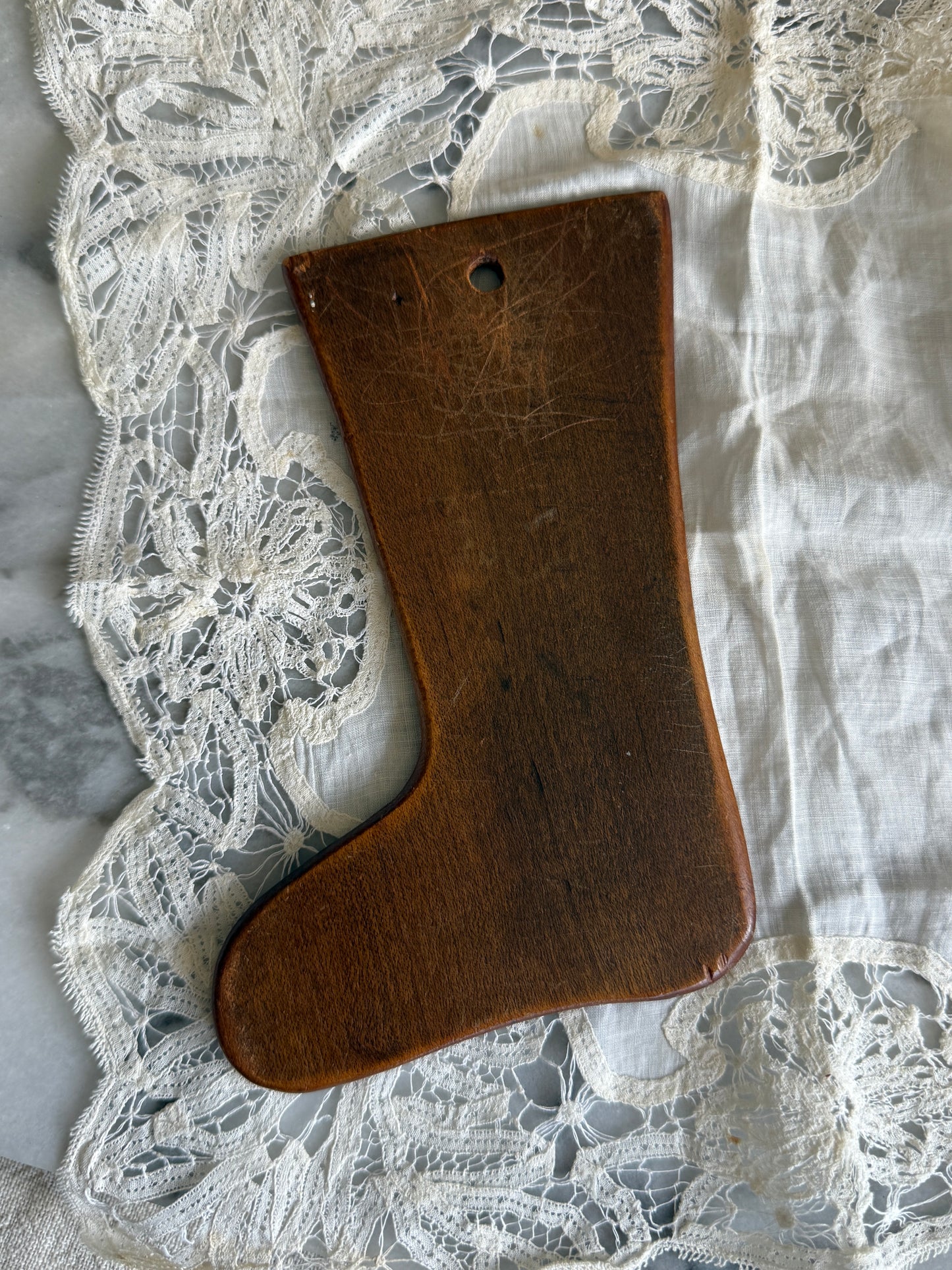 Wooden stocking art