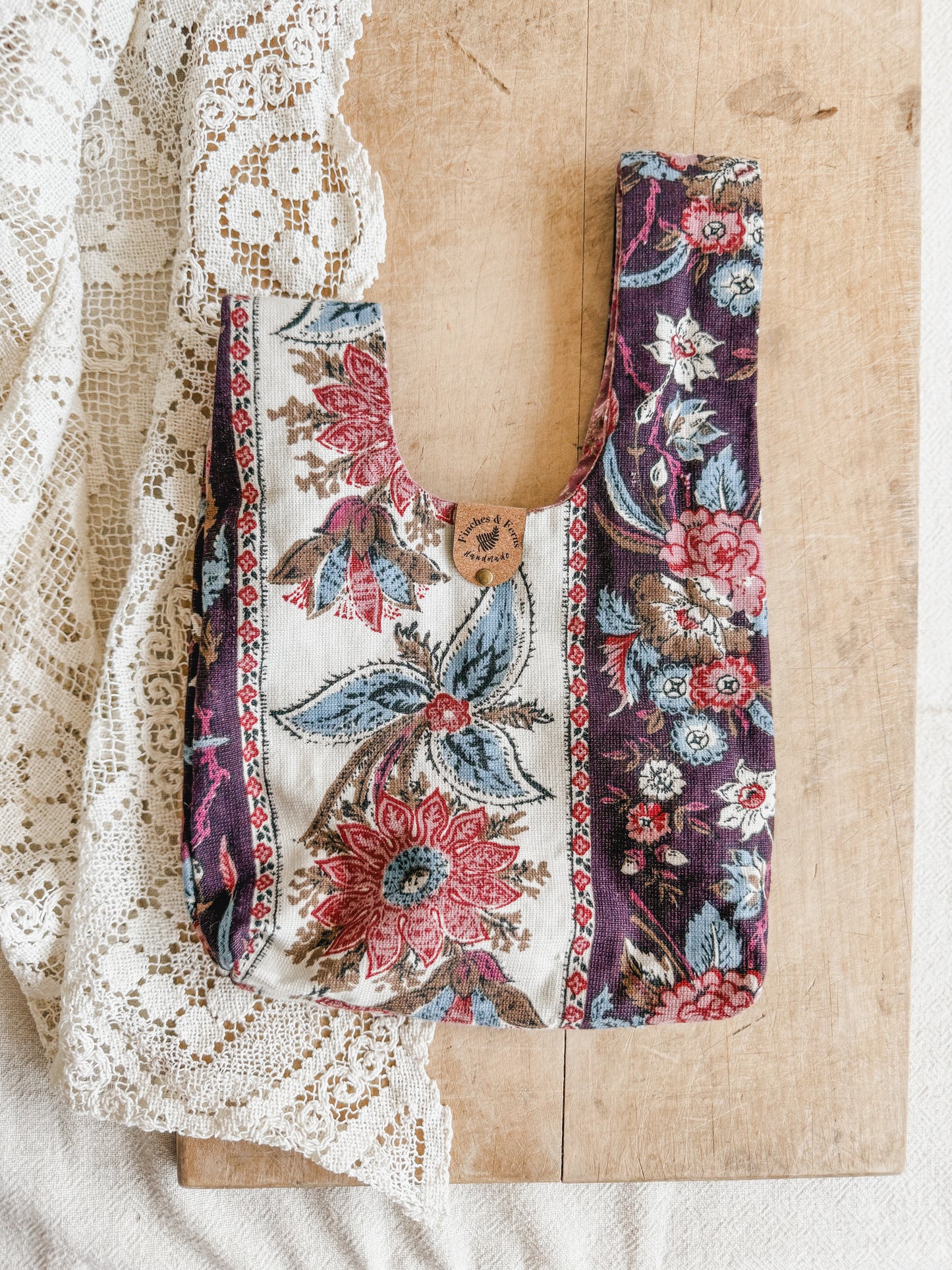 Small Japanese Knot Bag | Handmade Artisan Gift Boutique | Vintage Fabric