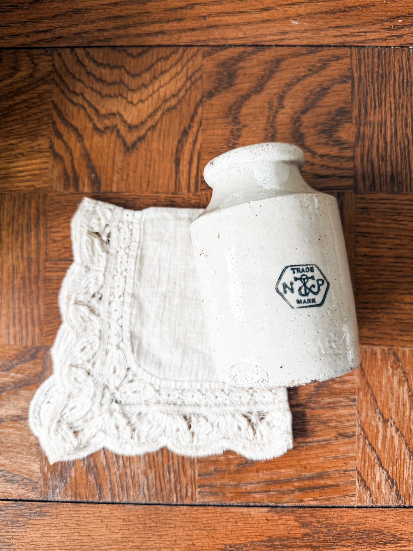 Stoneware Taylor’s Prepared mustard pot