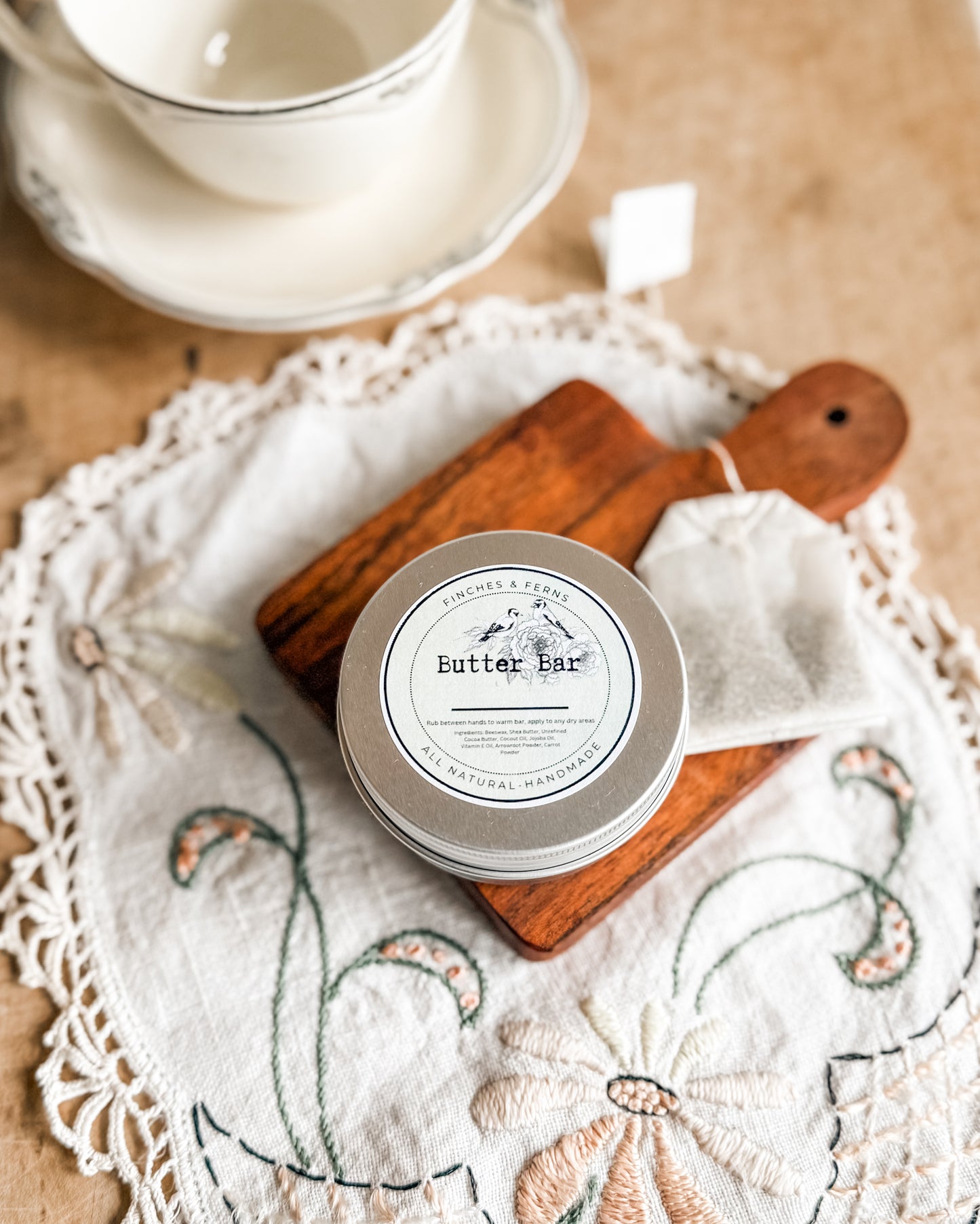 White Tea Butter Bar | Shop Handmade Artisan Gift Boutique | Natural Body Care Products