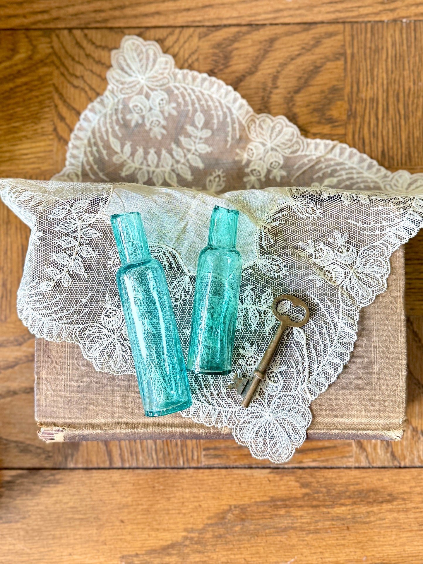 Antique Victorian Glass Small Bottles