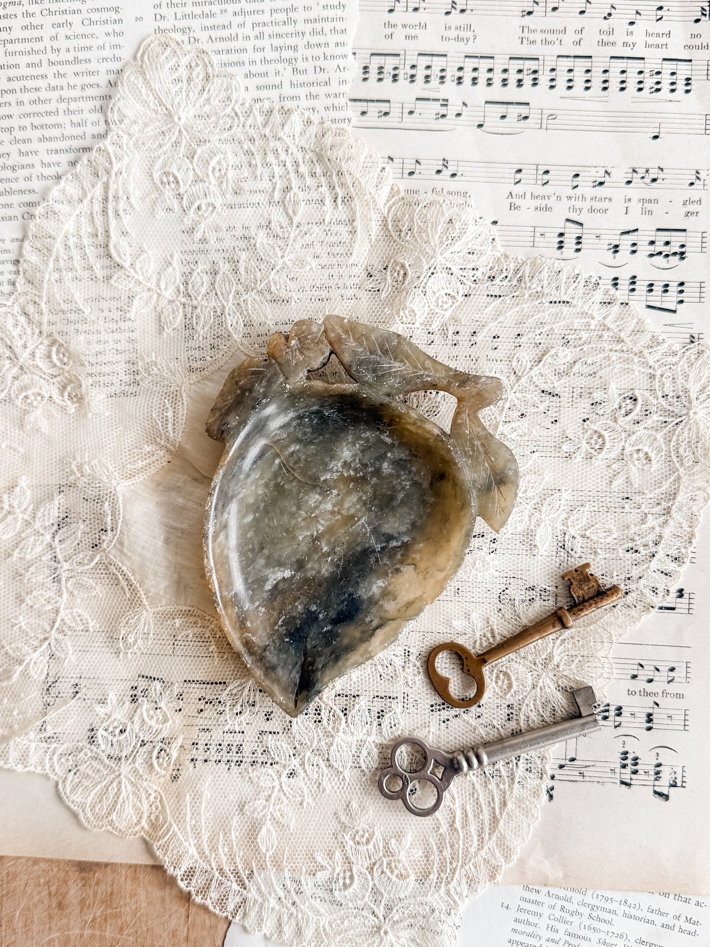 Hand carved soapstone trinket dish