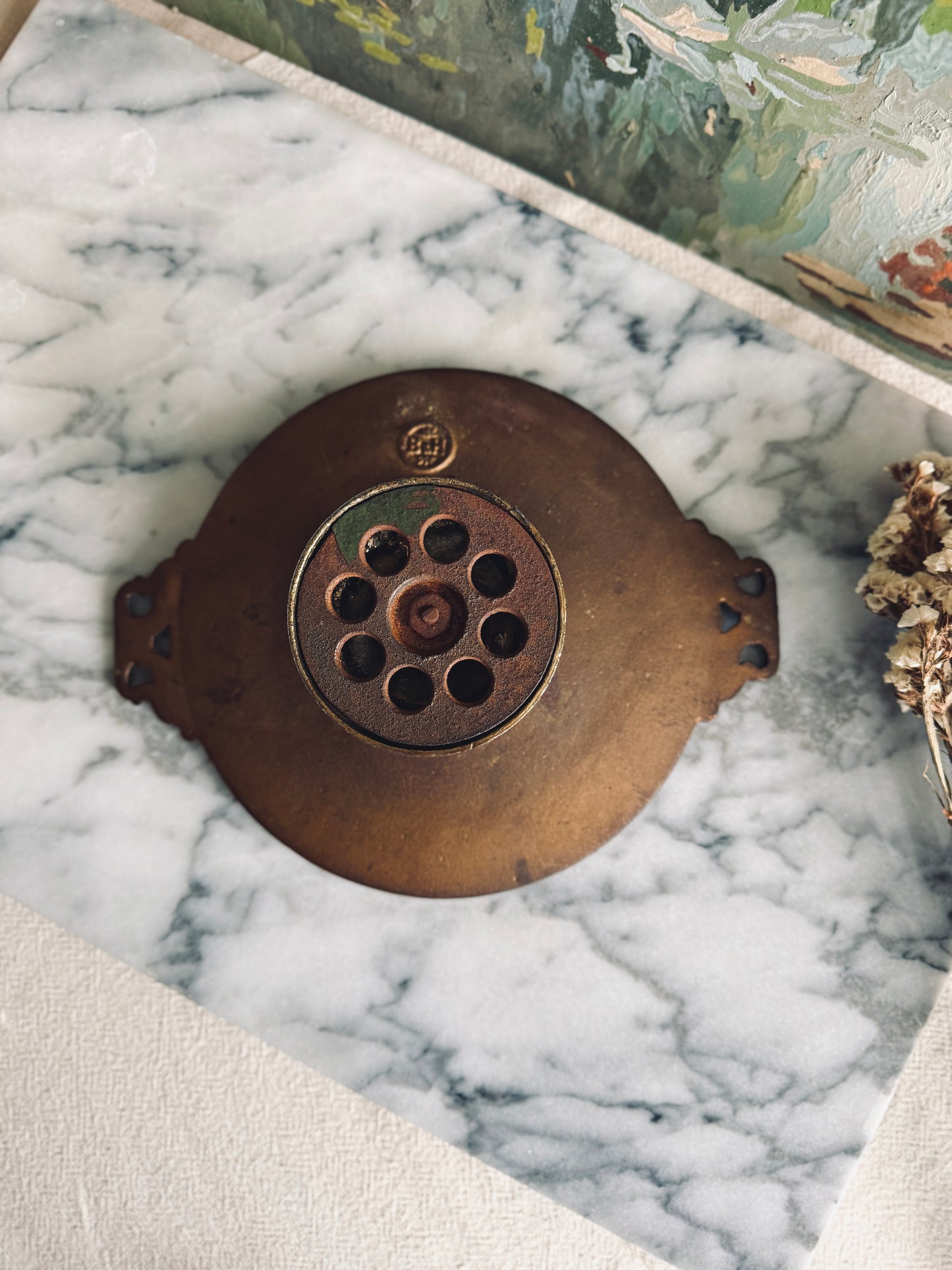 Victorian Cast Brass Tazza