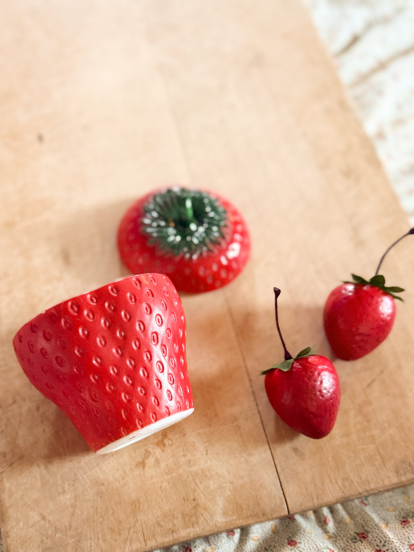 Vintage Hazel Atlas Strawberry Jam Jar