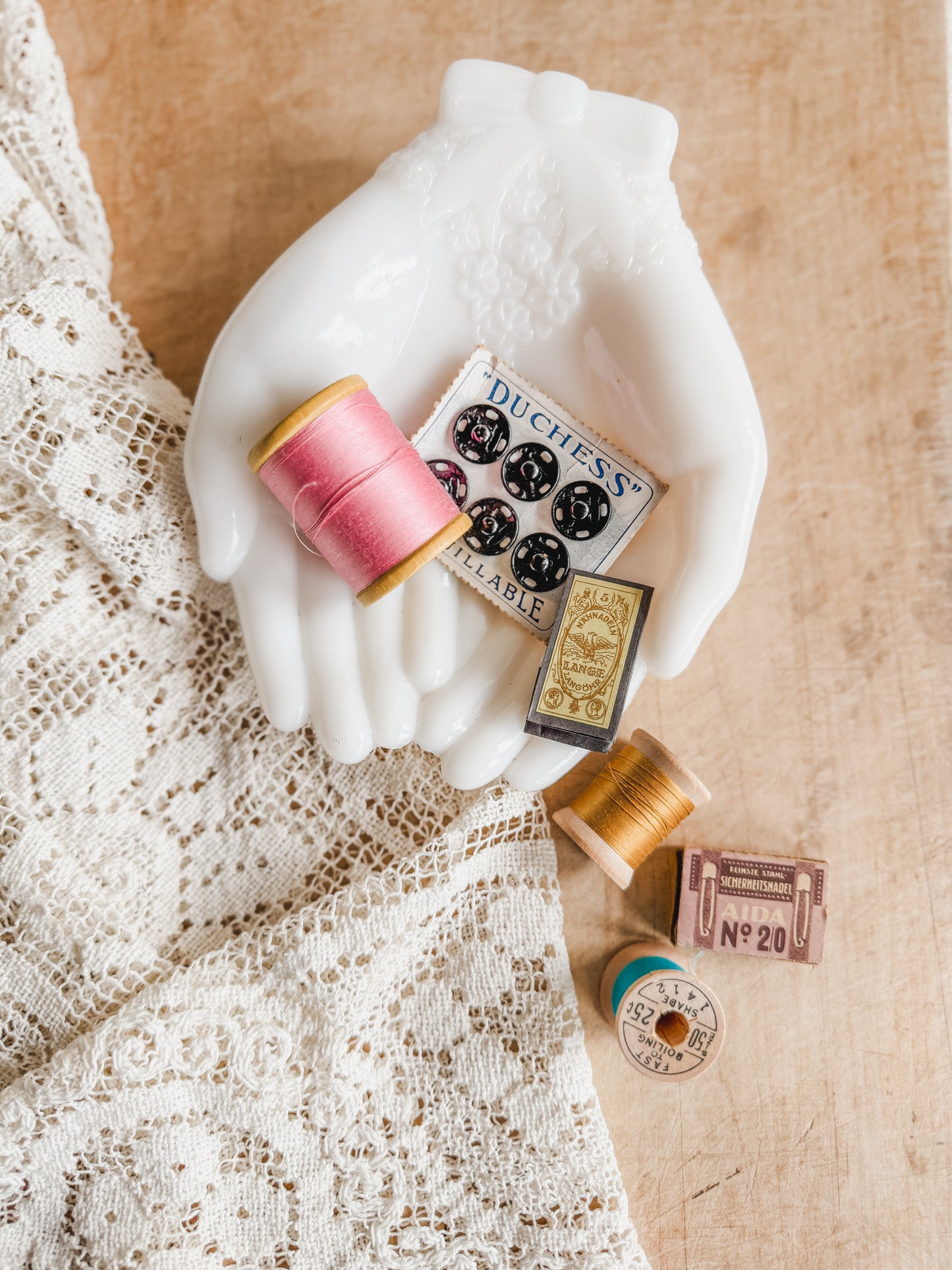 Jar of Sewing Notions