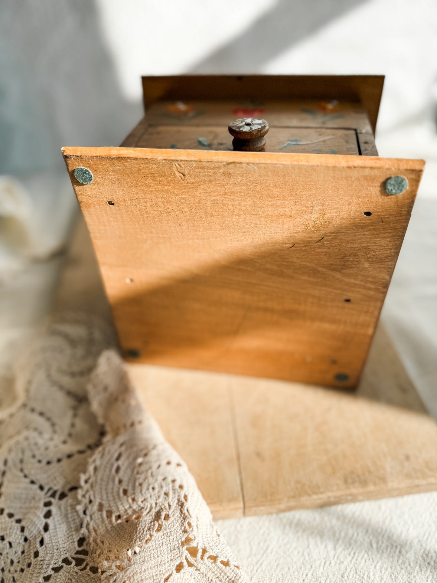 Vintage Handpainted Coffee Grinder