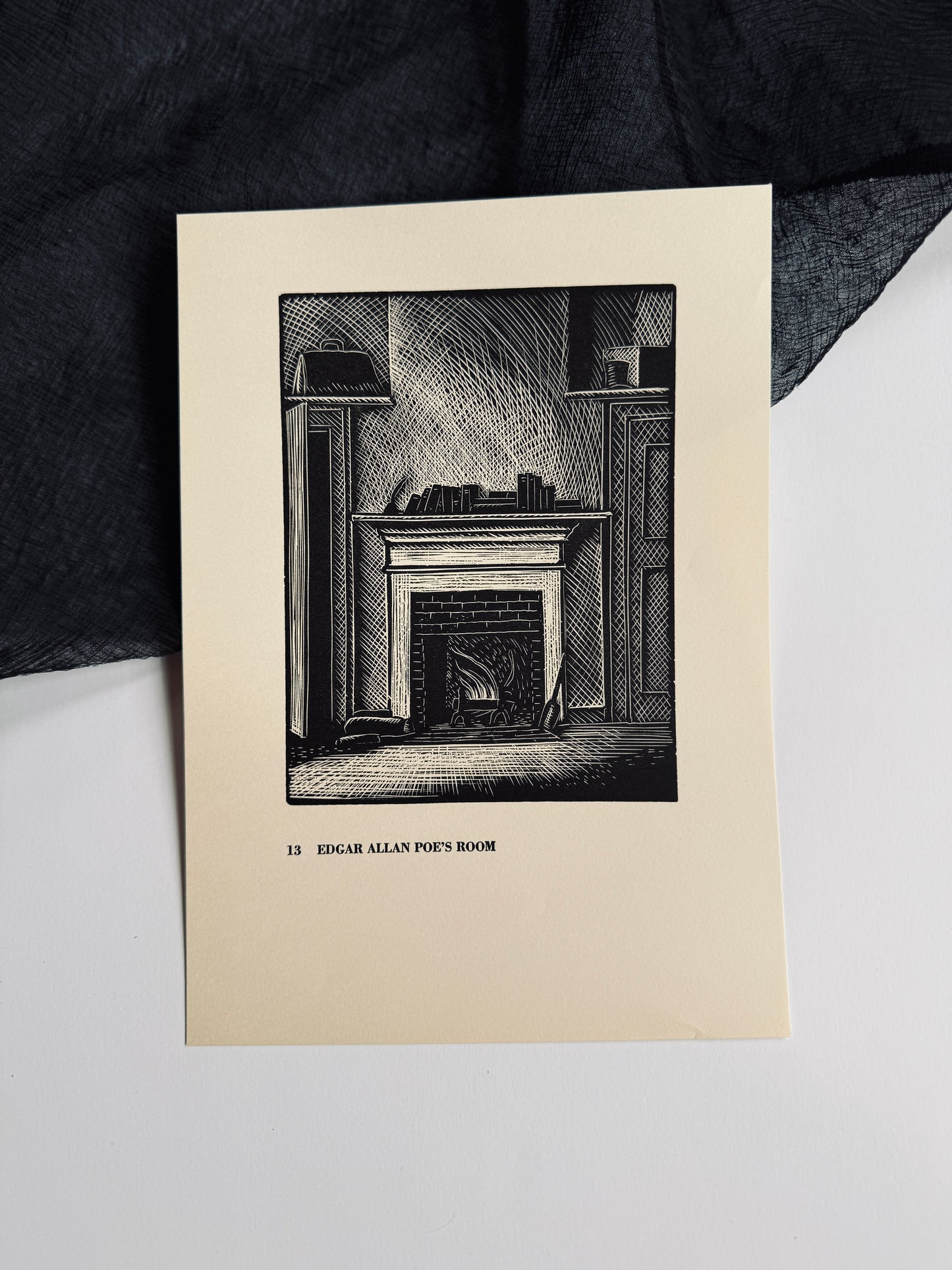 Bookplate of Edgar Allan Poe’s room