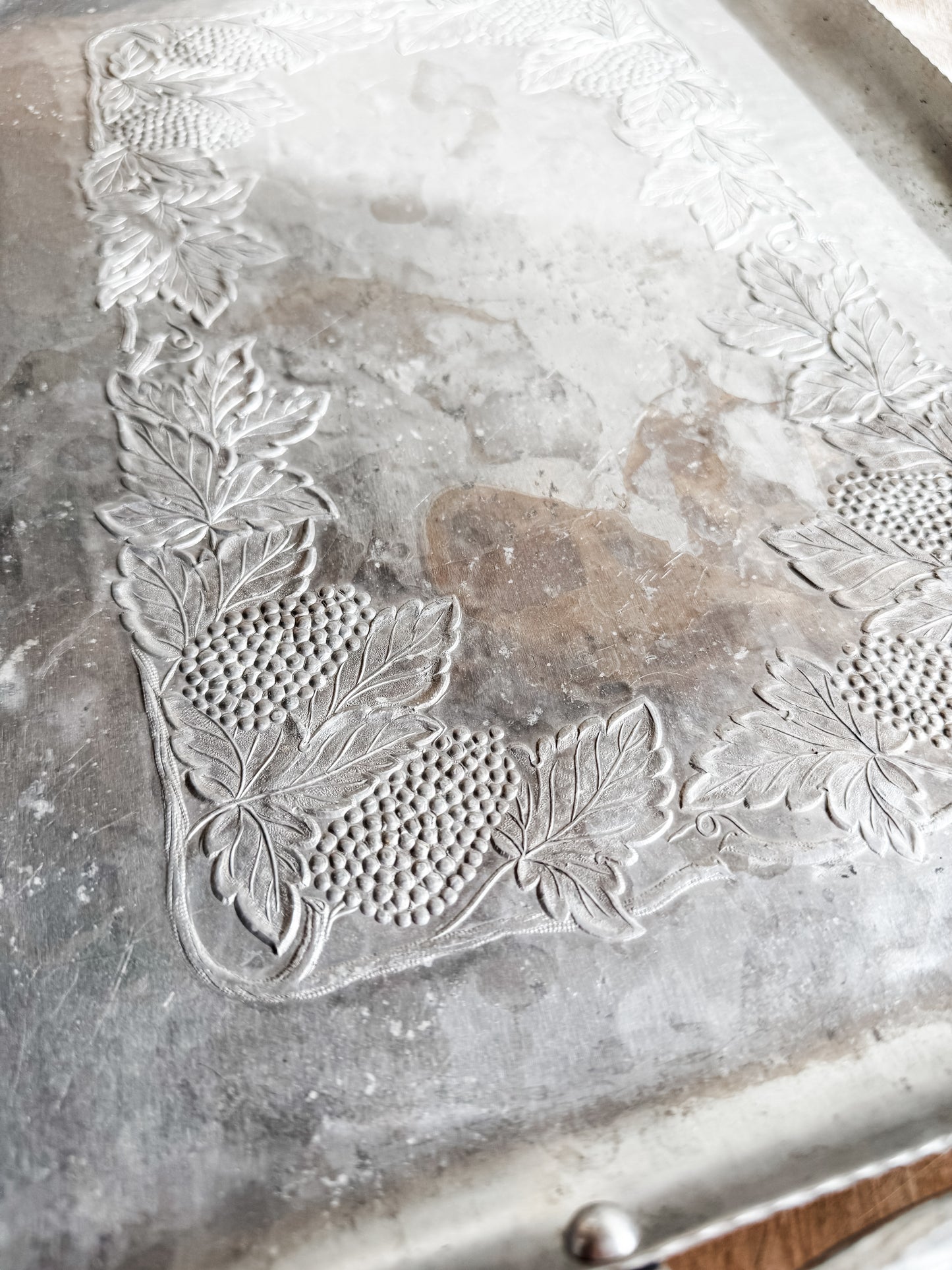 Aluminum Serving Tray | Shop Sustainable Antiques/Vintage Boutique | Traditional Cottage Maximalist Grand Millennial Home Decor