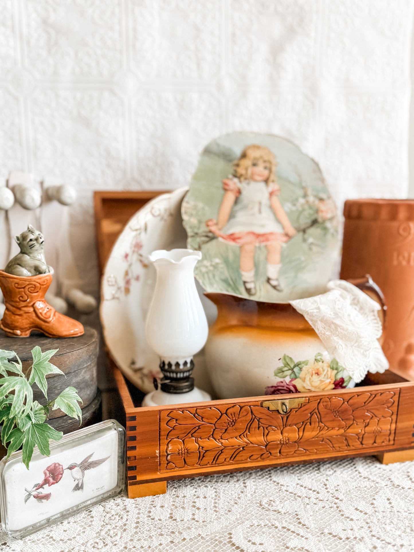 Antique advertising fan