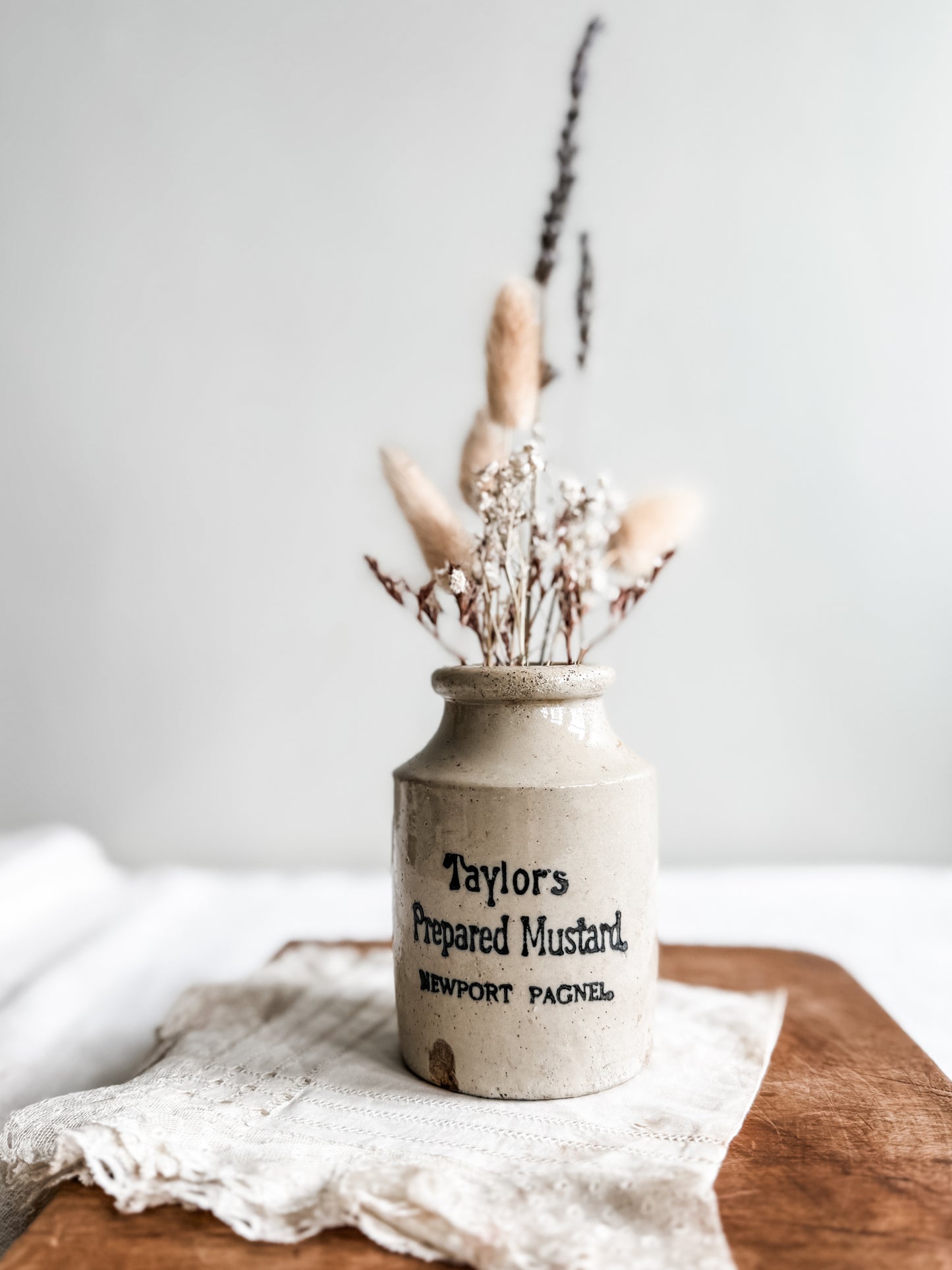 Stoneware Taylor’s Prepared mustard pot