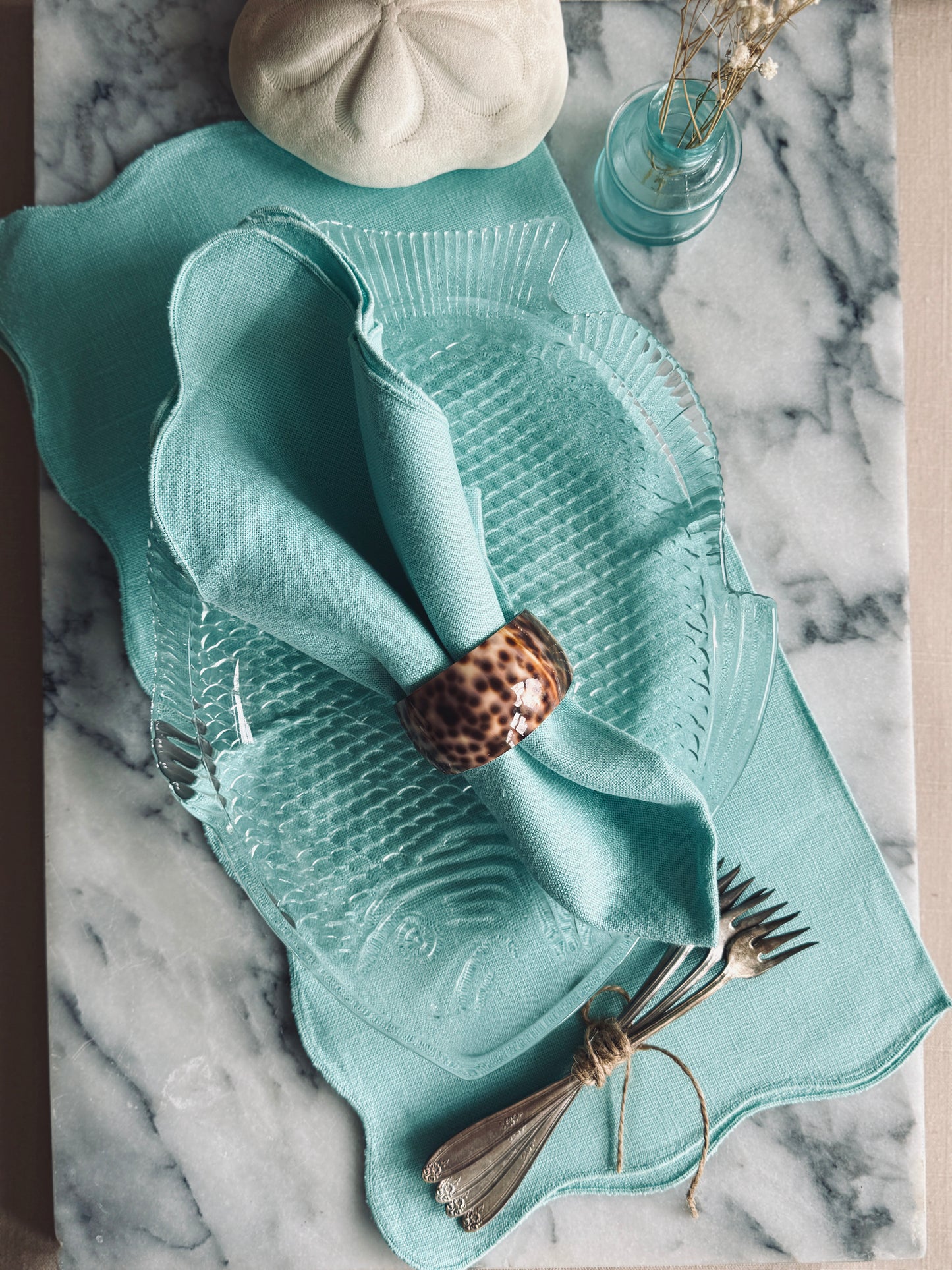 Vintage Glass fish platter