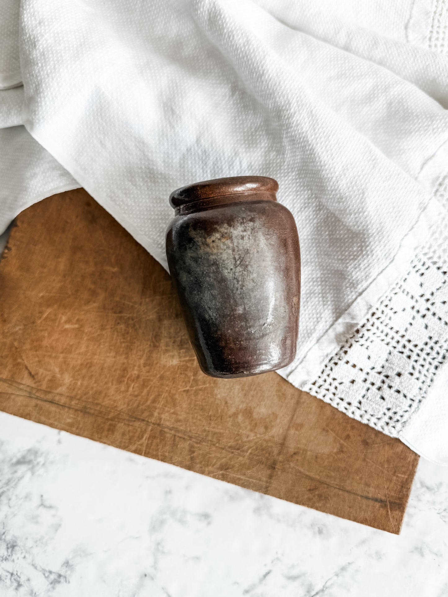 Antique advertising Creamer marked “Bowler’s Creamery, Longsight”