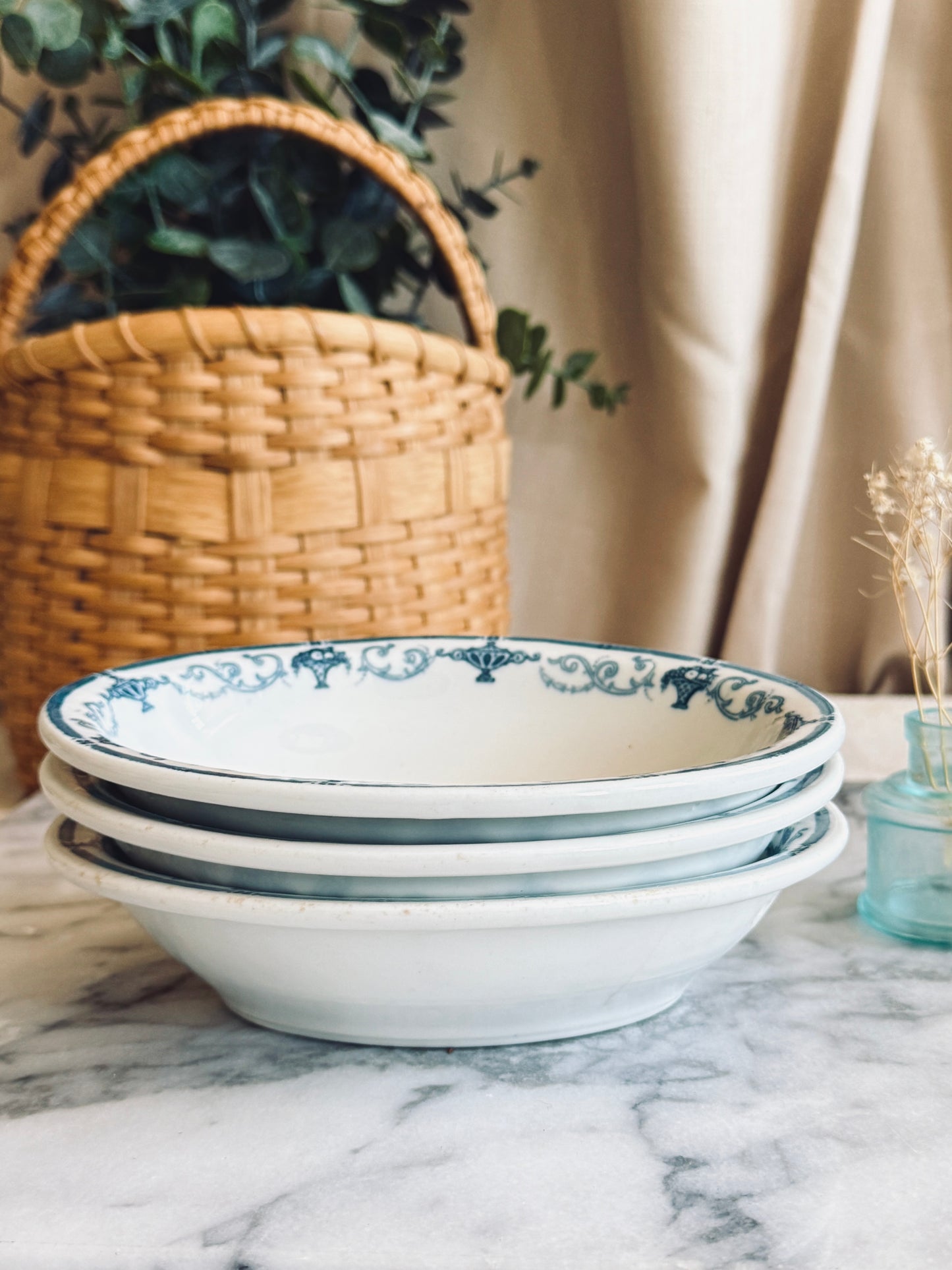 Vintage Trenton oval restaurant ware bowl