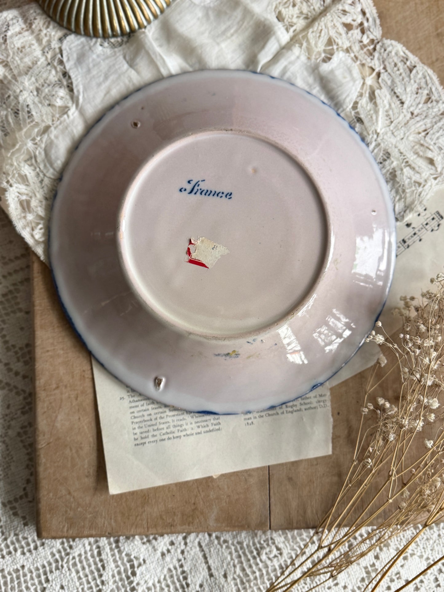 French Faience Plate