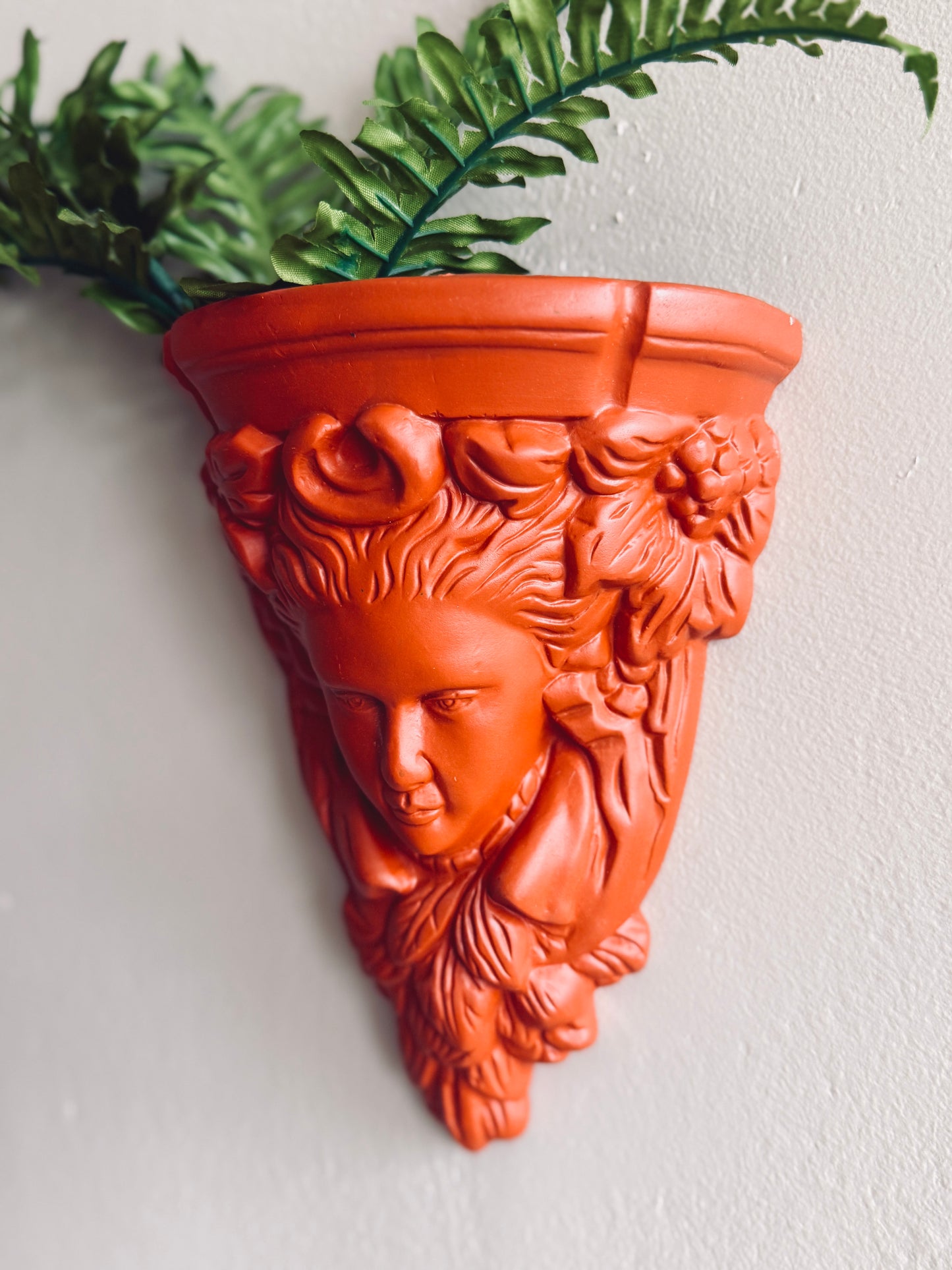 Terracotta Goddess Wall Planter