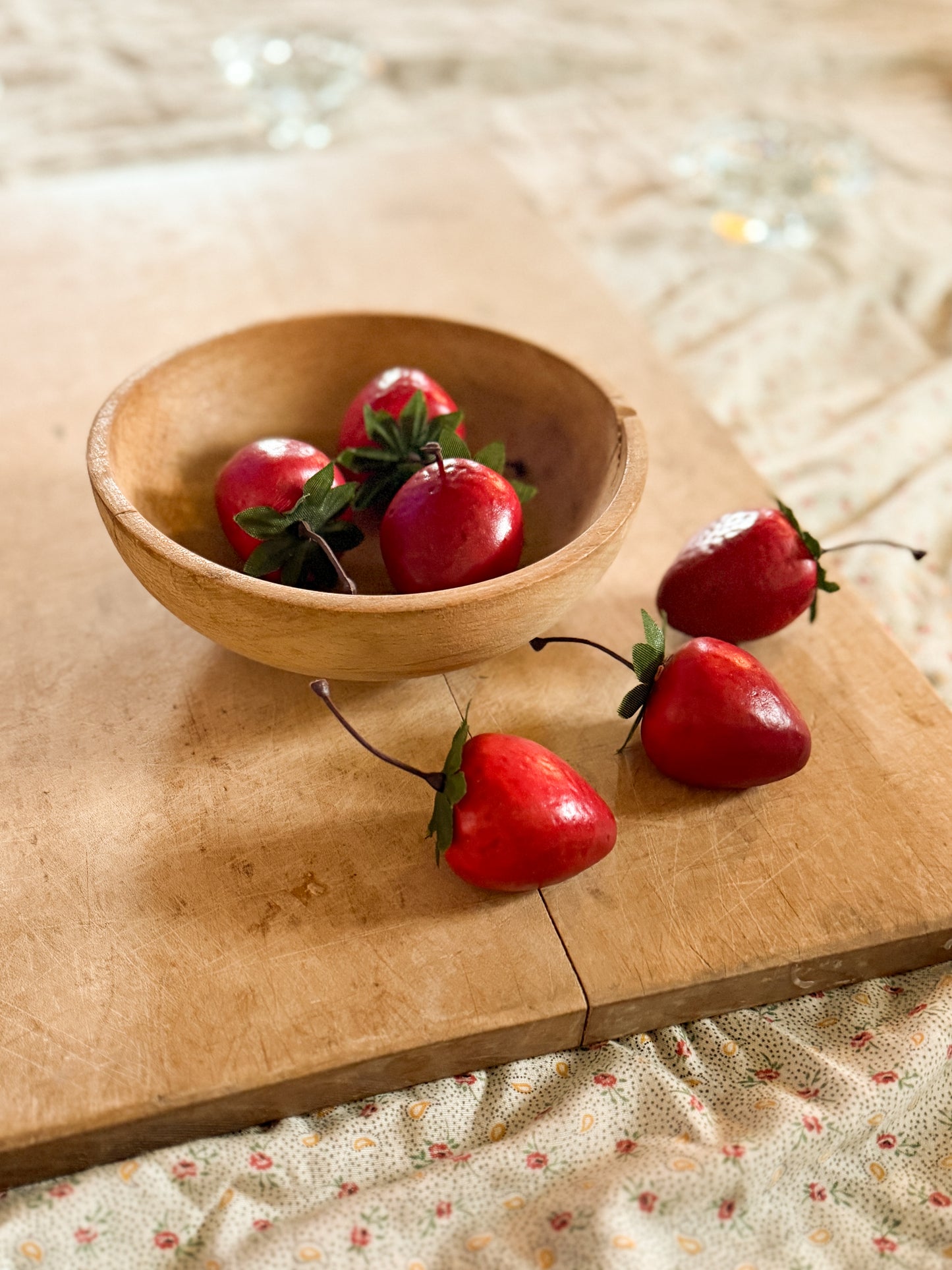 Carved wooden bowl