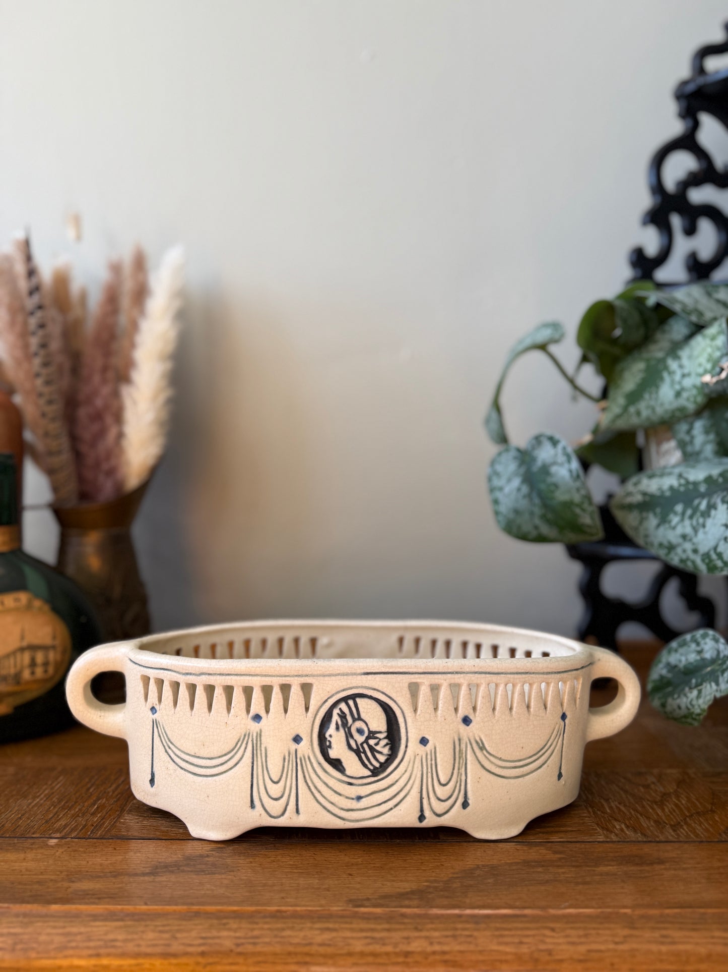 Antique Weller Ethel Creamware Planter