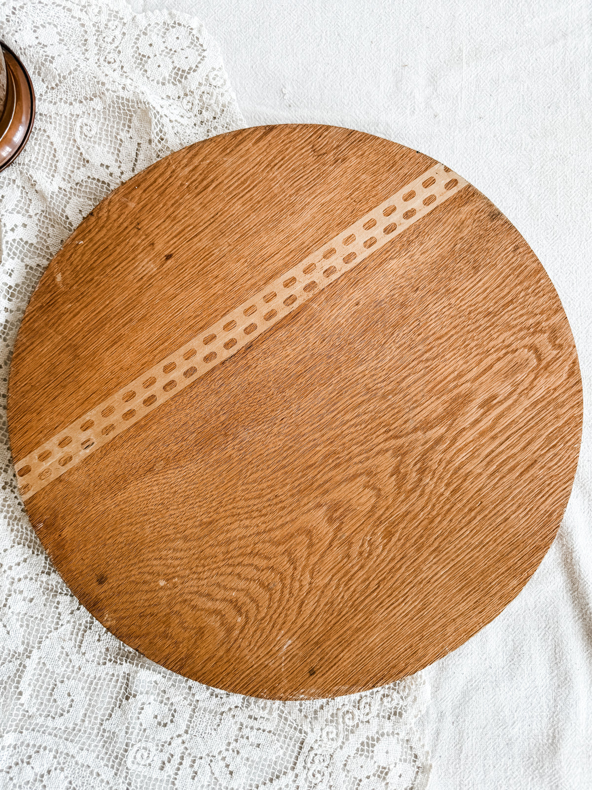 Fern Inlay Decorative Wooden Circle with Floral Inlay – Finches & Ferns