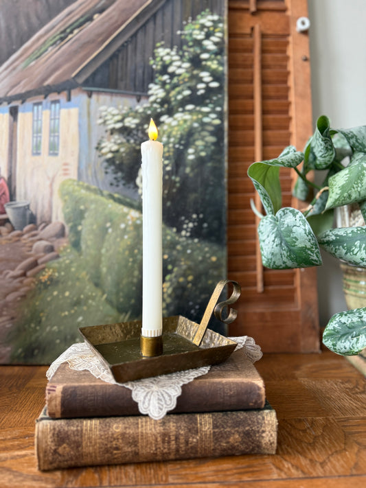 Square Metal Chamberstick