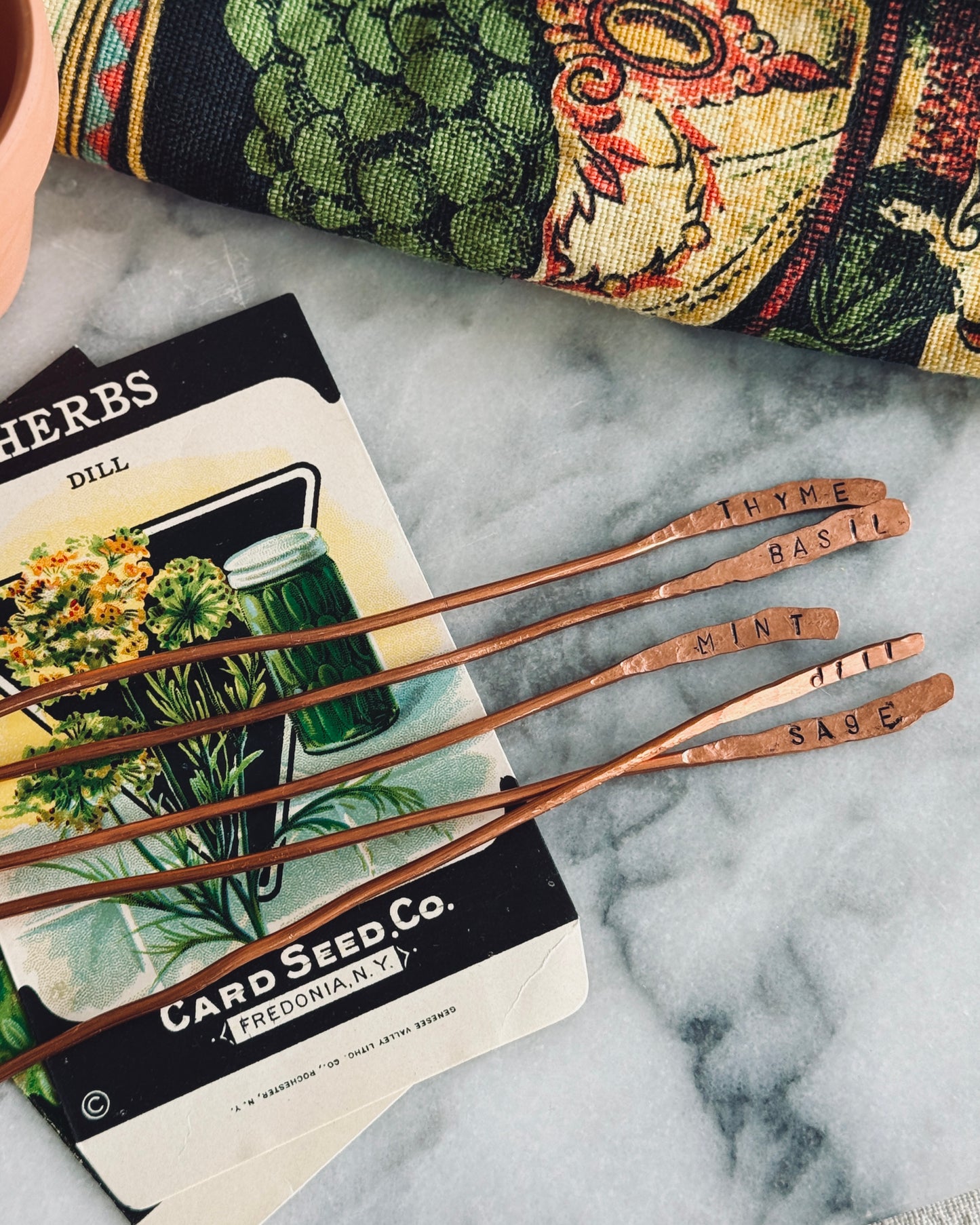 Copper Herb Plant Tags