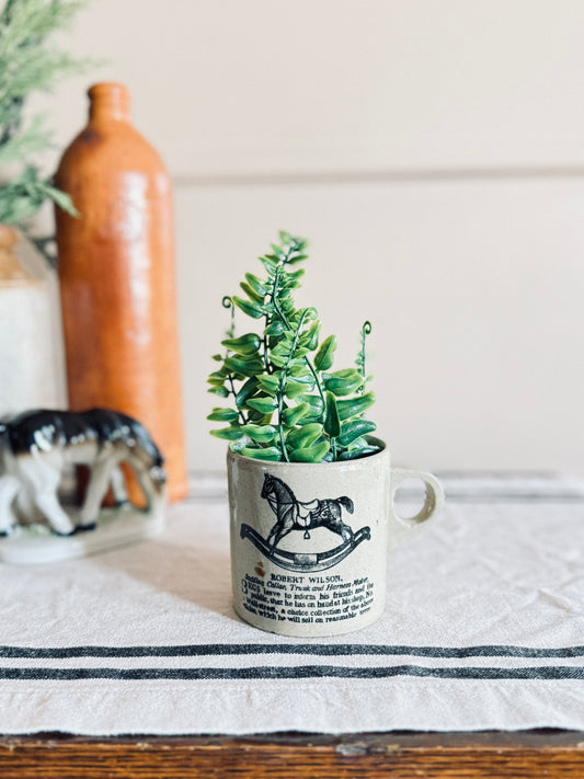 Vintage Robert Wilson Rocking Horse Mug made by Moira