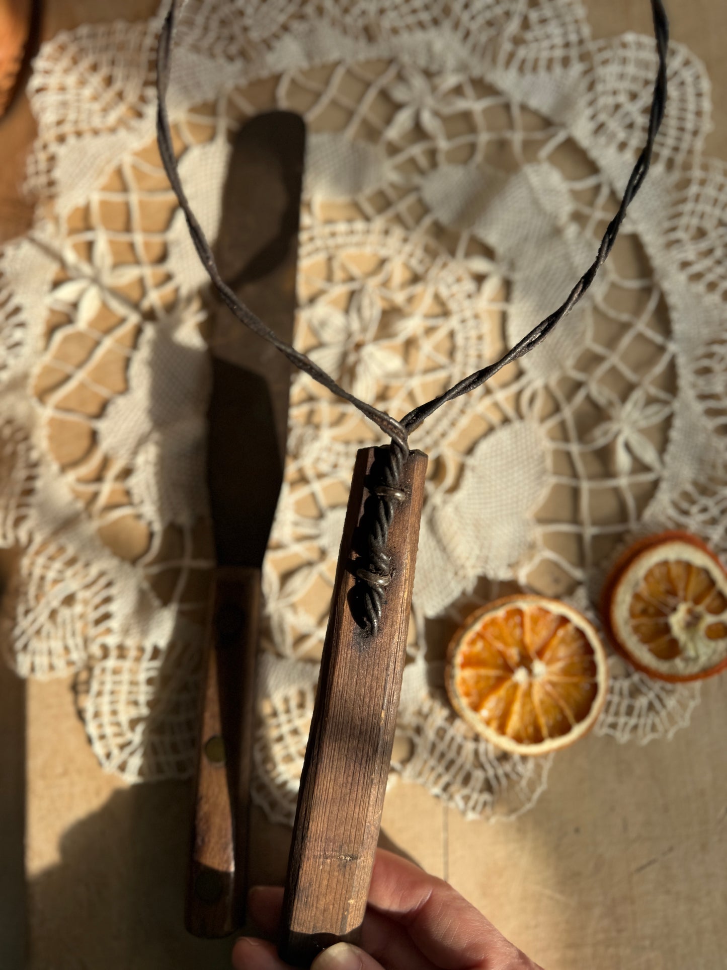 Two primitive style vintage kitchen tools