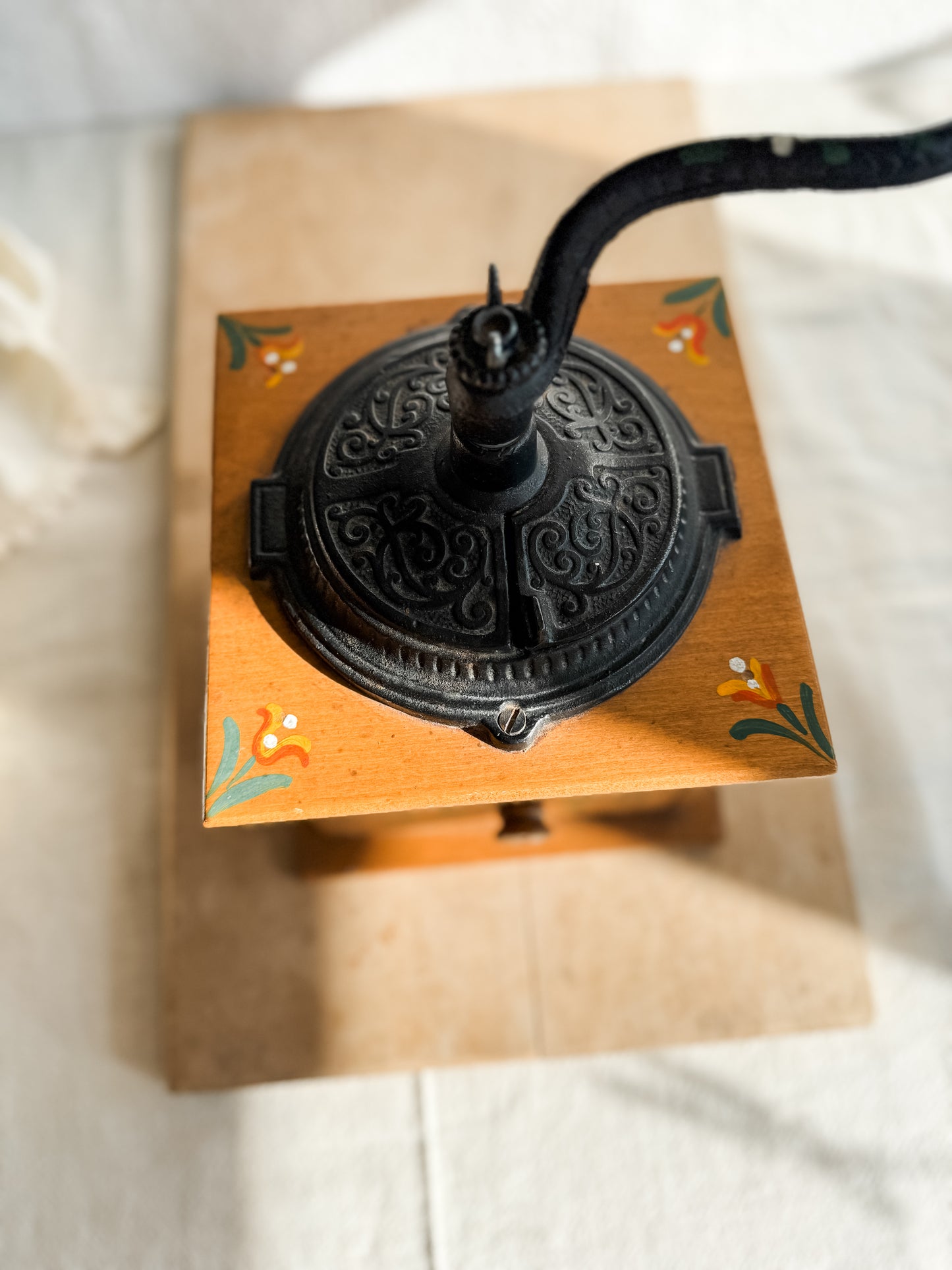 Vintage Handpainted Coffee Grinder