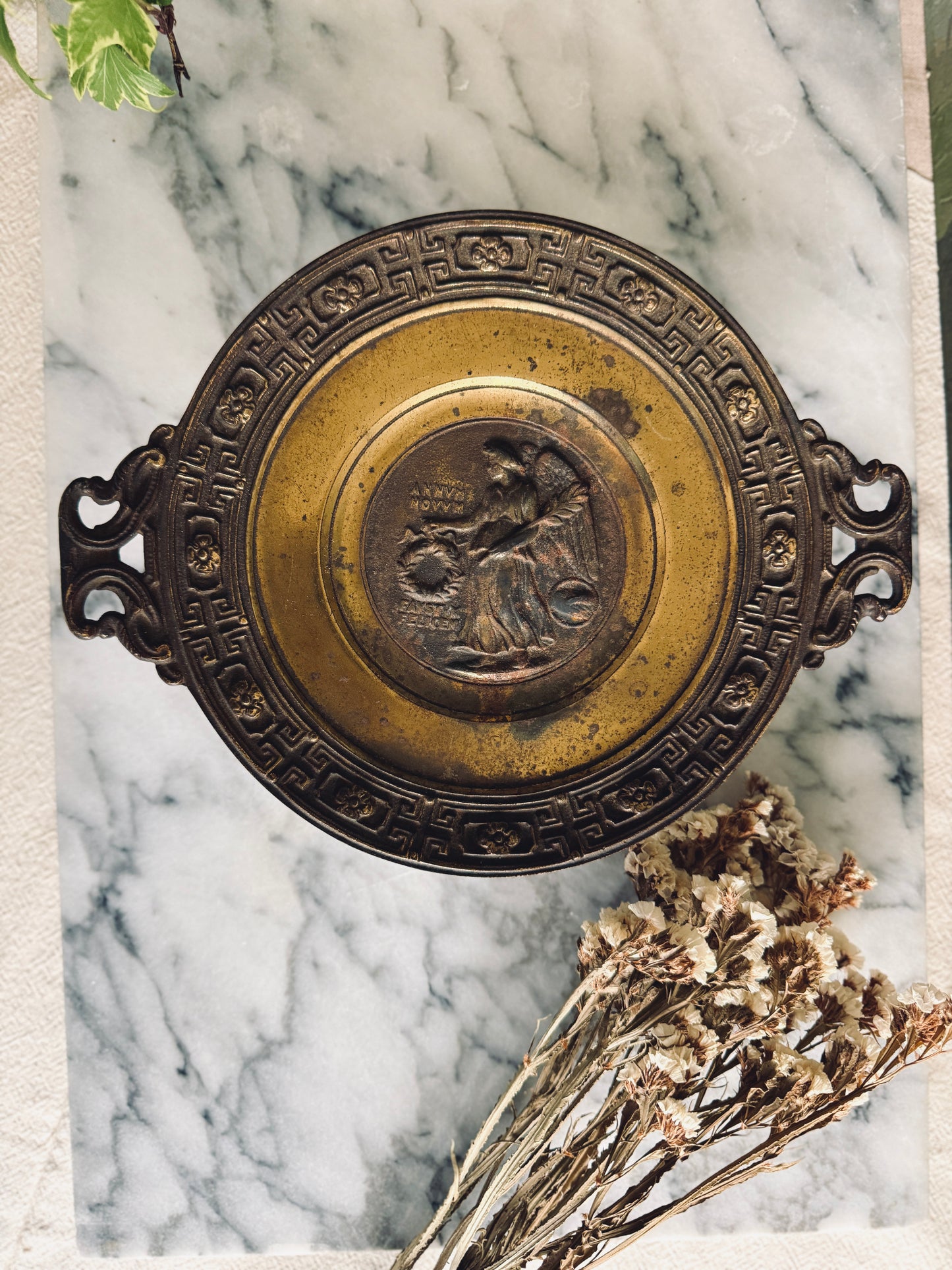 Victorian Cast Brass Tazza