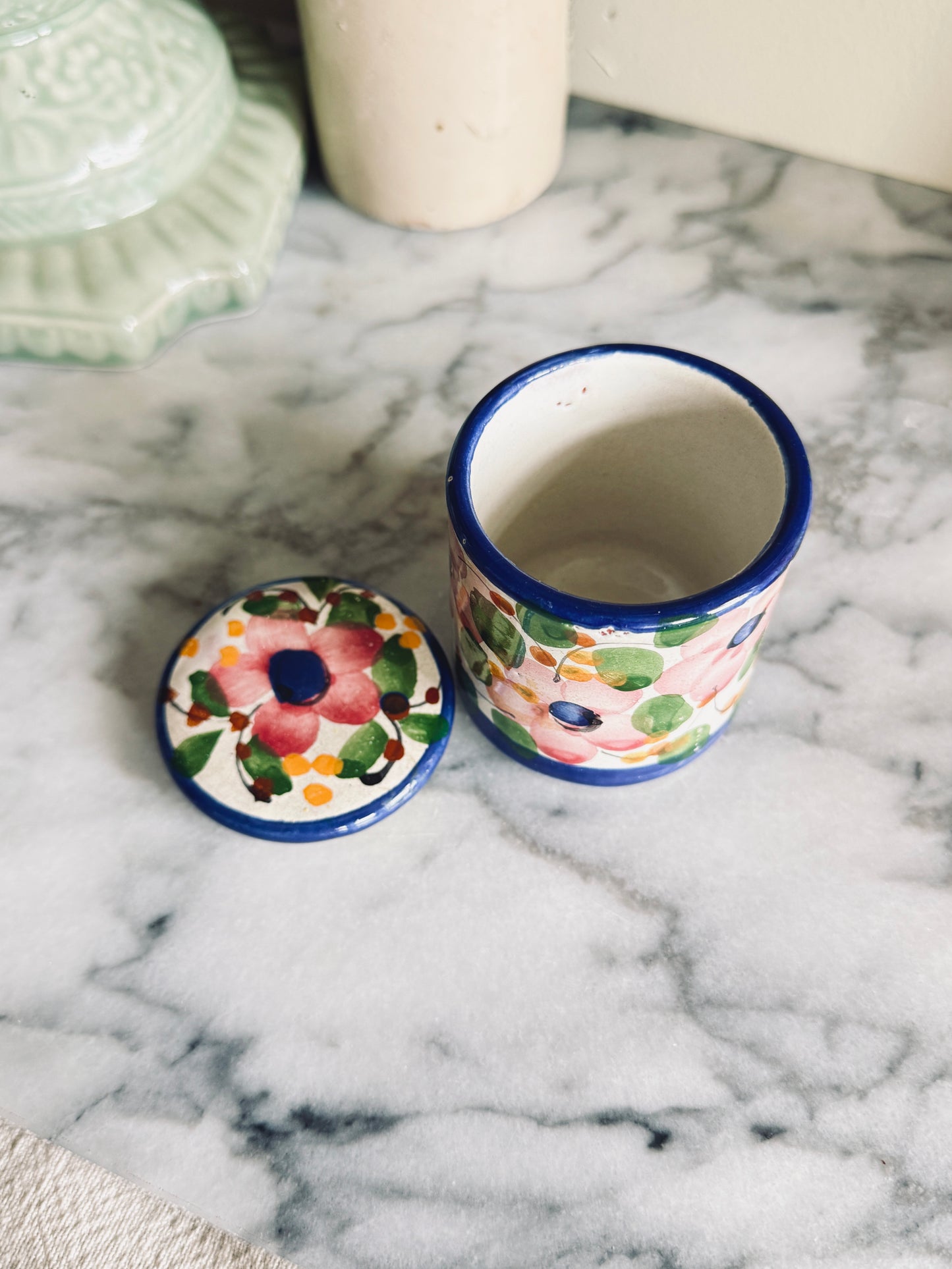 Floral Trinket Jar