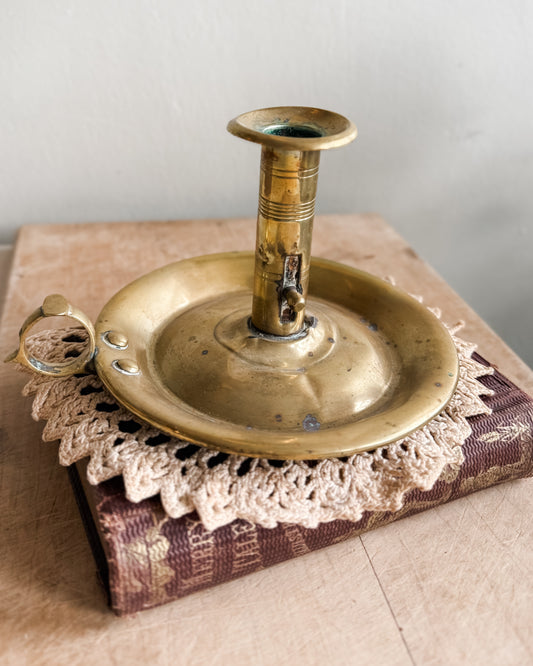 Antique Brass French Chambestick