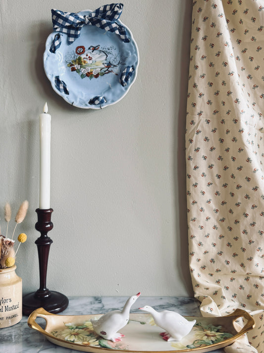 Antique bluebird plate