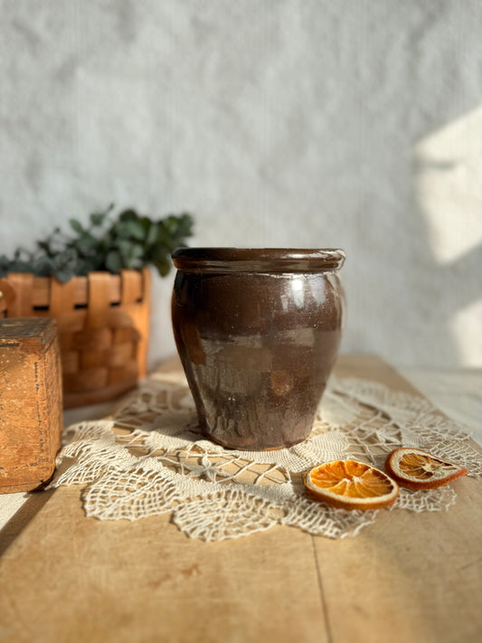 Pennsylvania Redware Crock