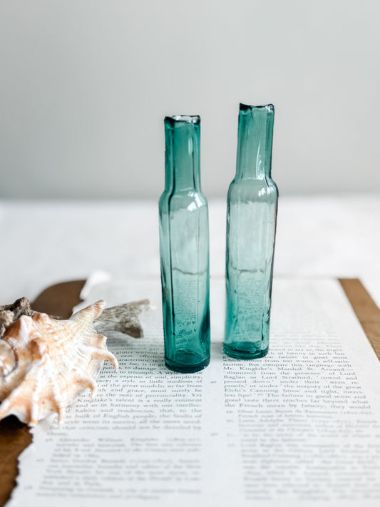 Antique Victorian Glass Small Bottles