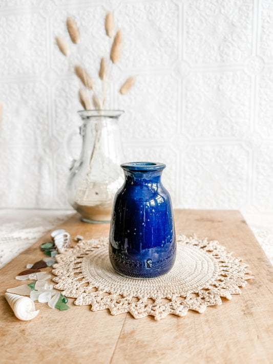 Ronuk Blue Glazed Floor Polish Stoneware
