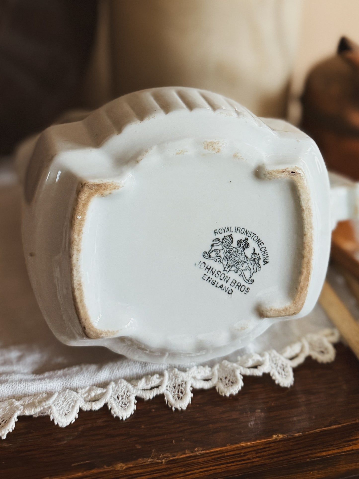 Antique Ironstone Pitcher