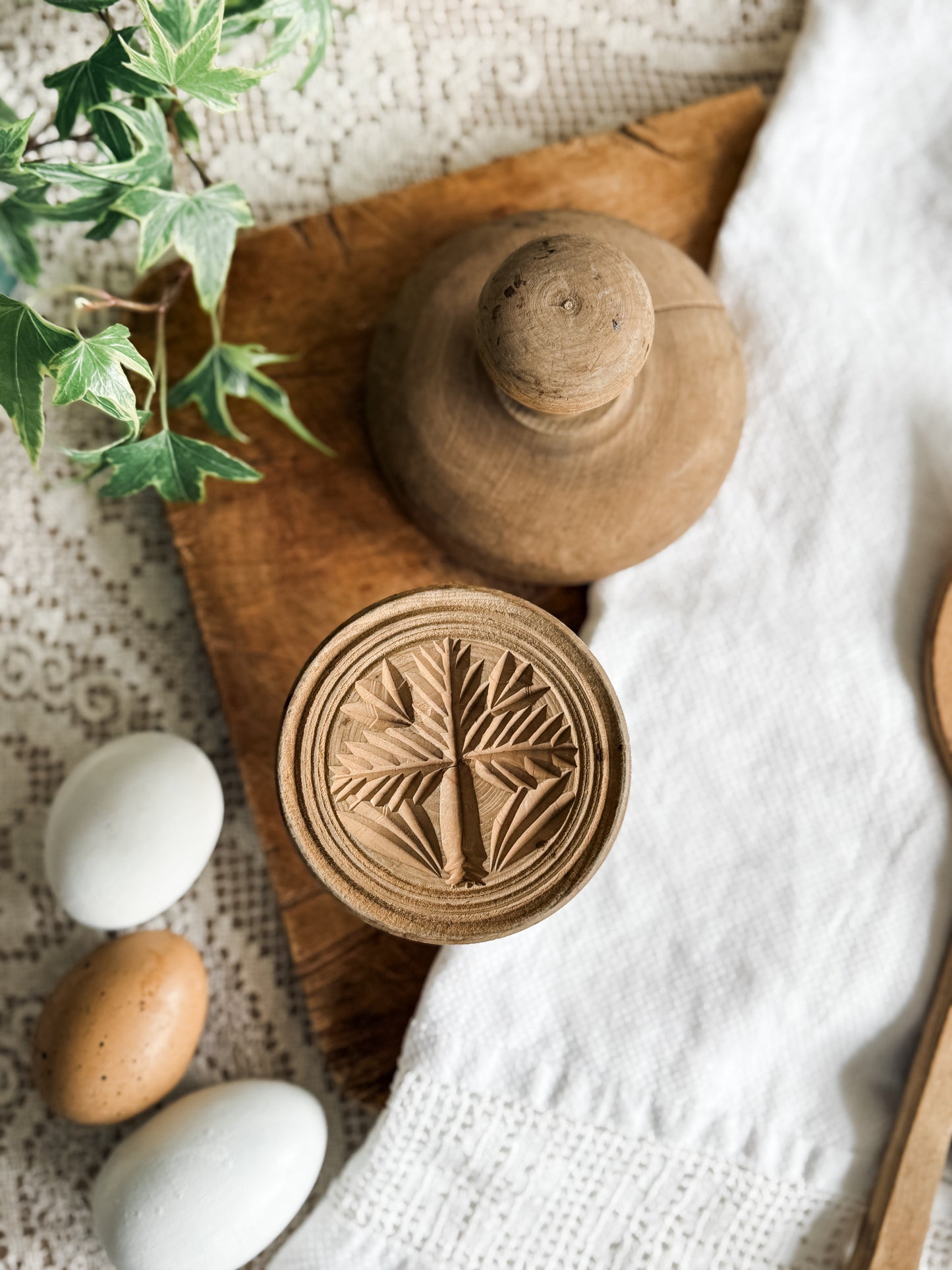 Small antique butter stamp