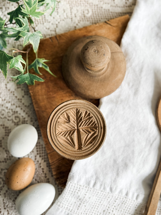 Small antique butter stamp