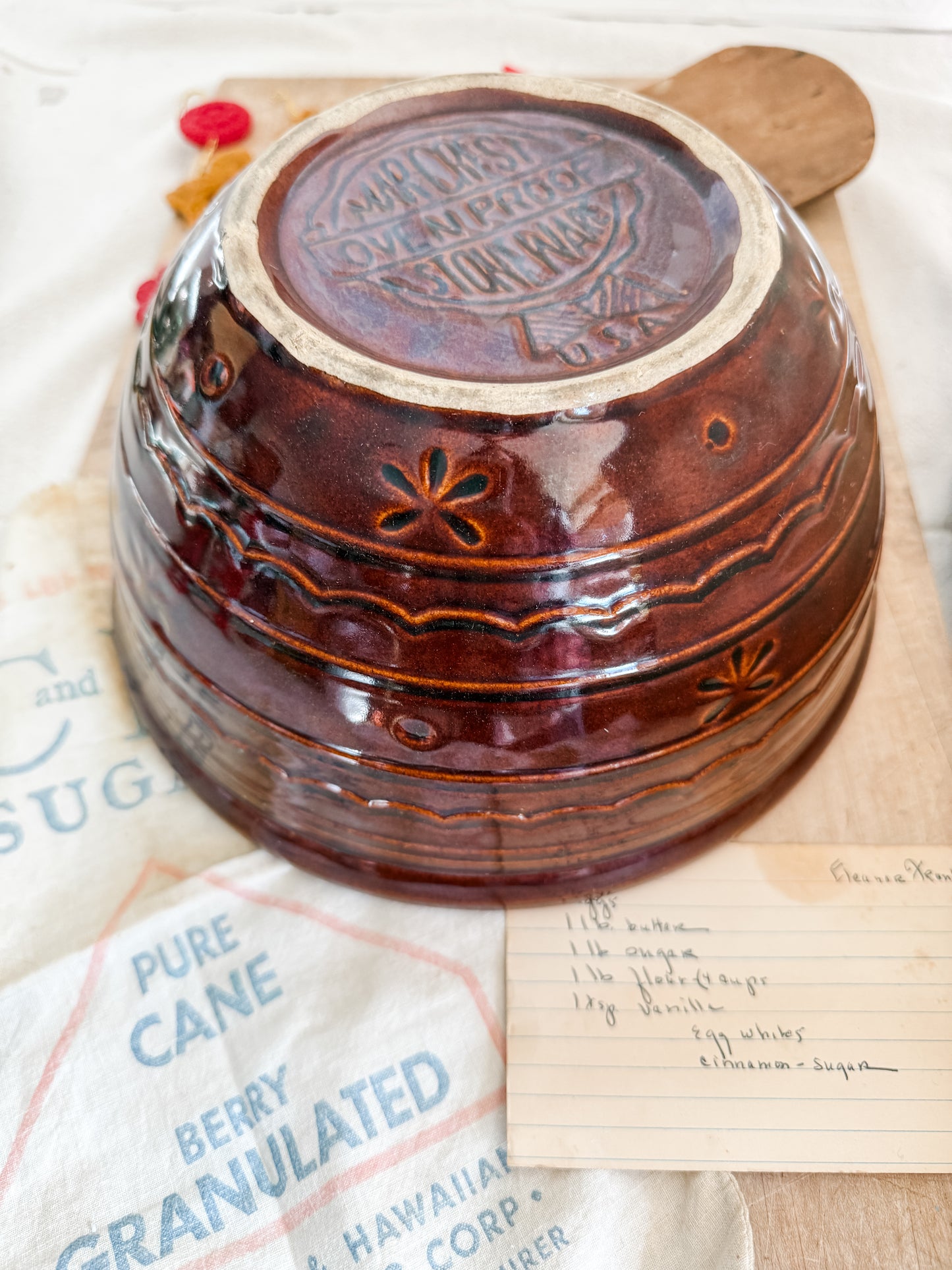 Mar-Crest Brown Stoneware bowl
