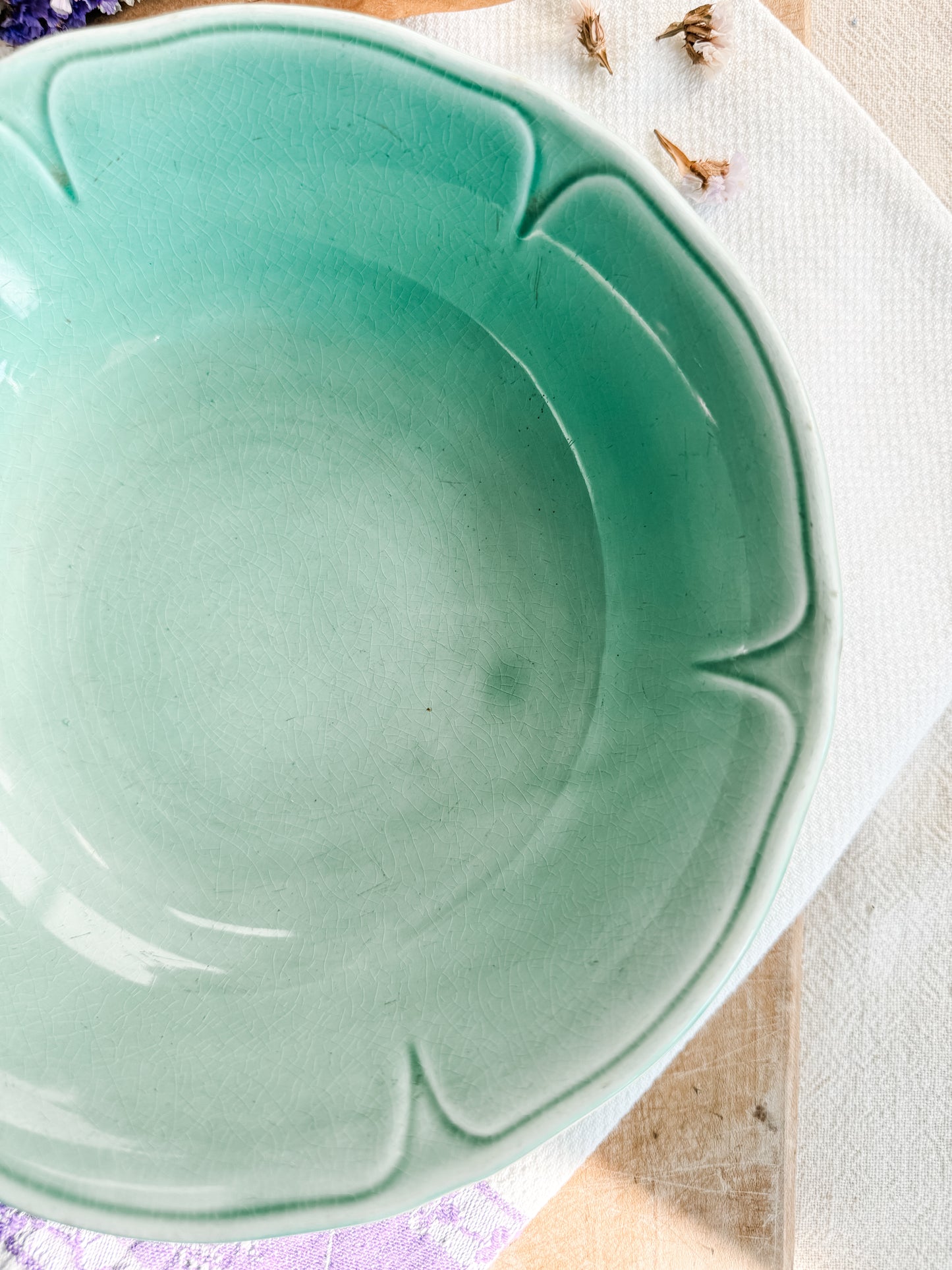 Green Petalware Bowl